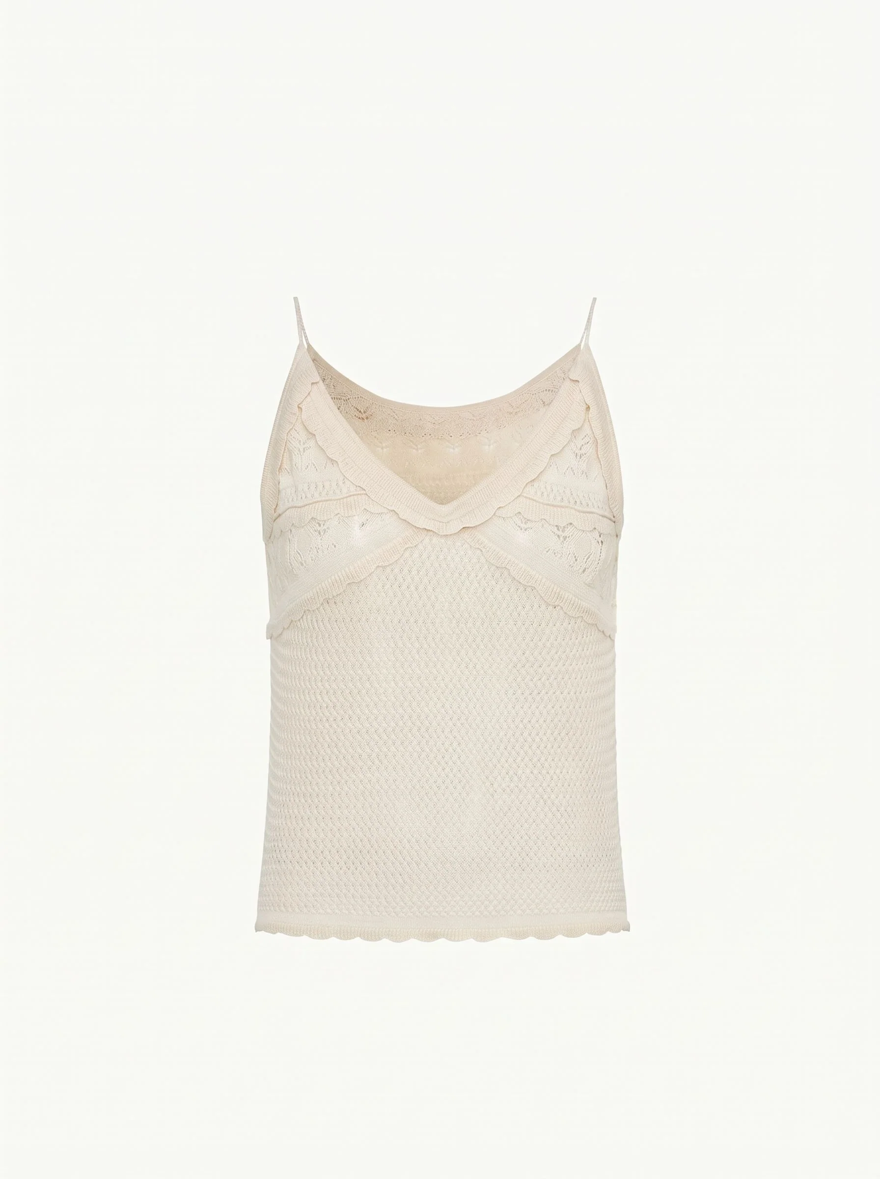 Scalloped Knit Camisole - Image 4