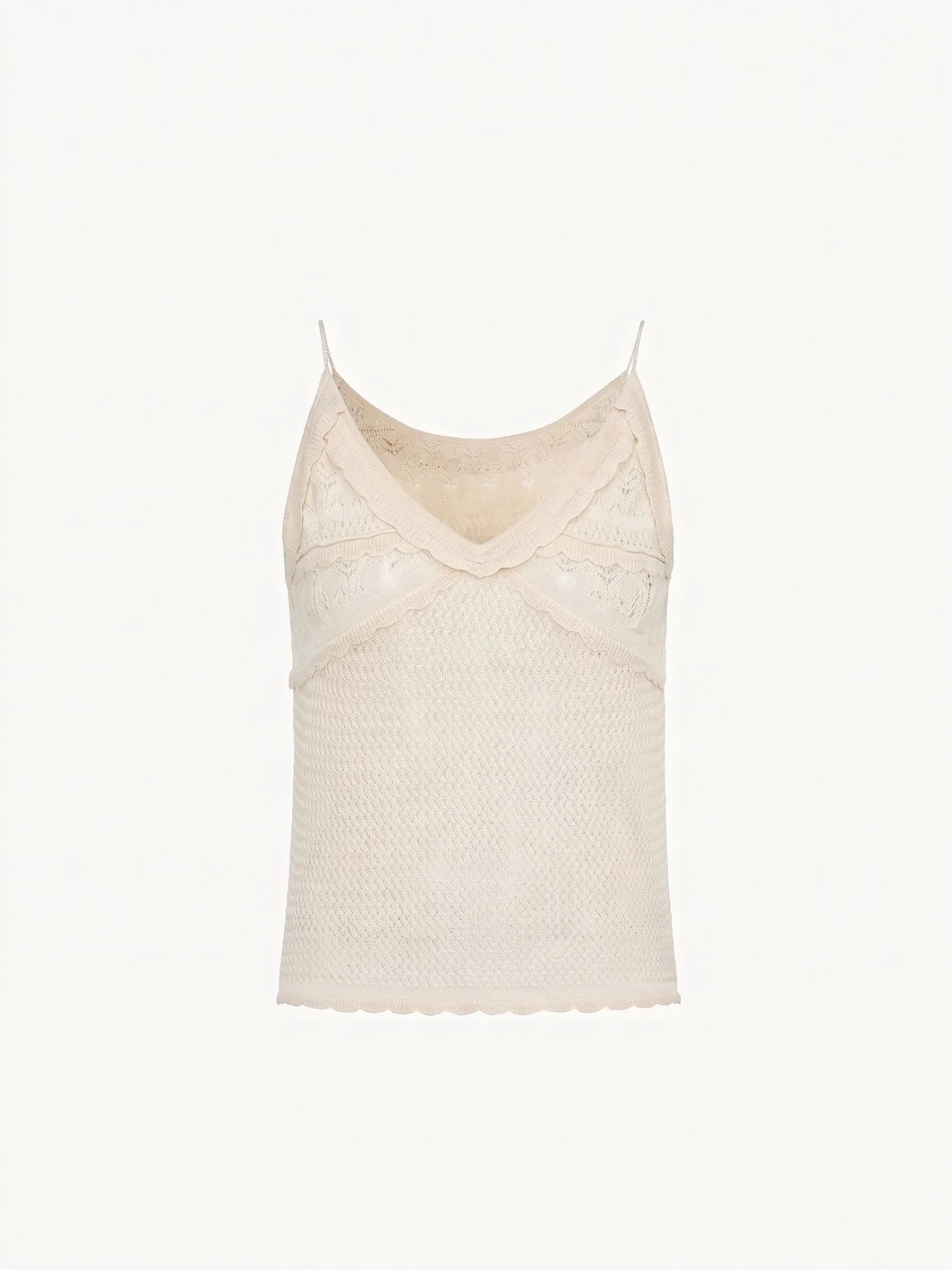 Scalloped Knit Camisole - Image 6