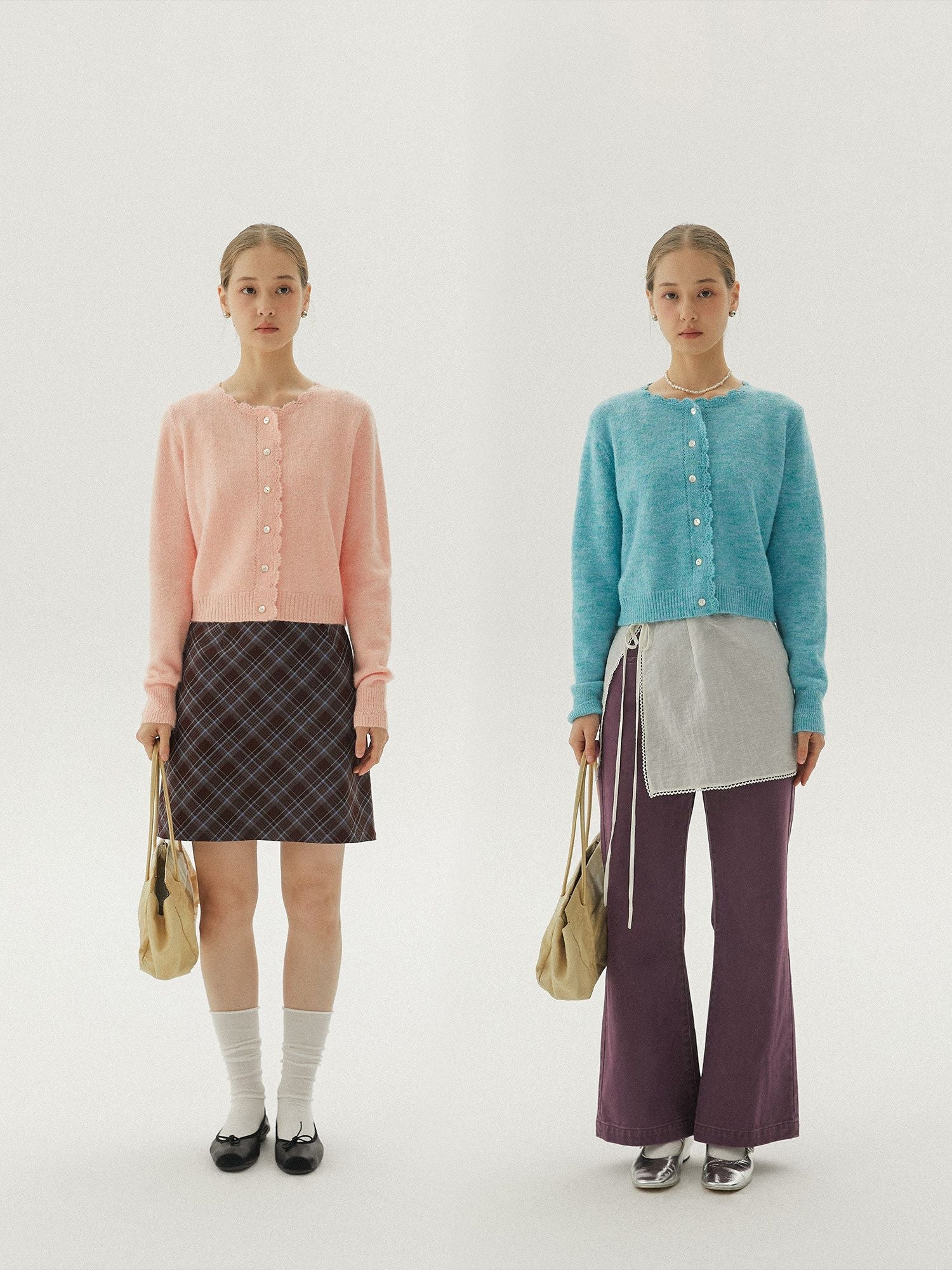 Scalloped Knit Cardigan - Image 4