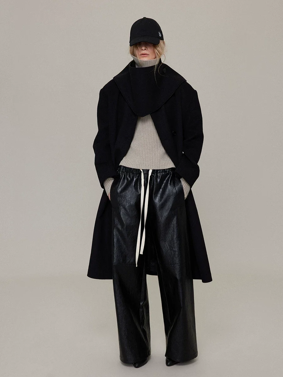 Scarf Collar Coat
