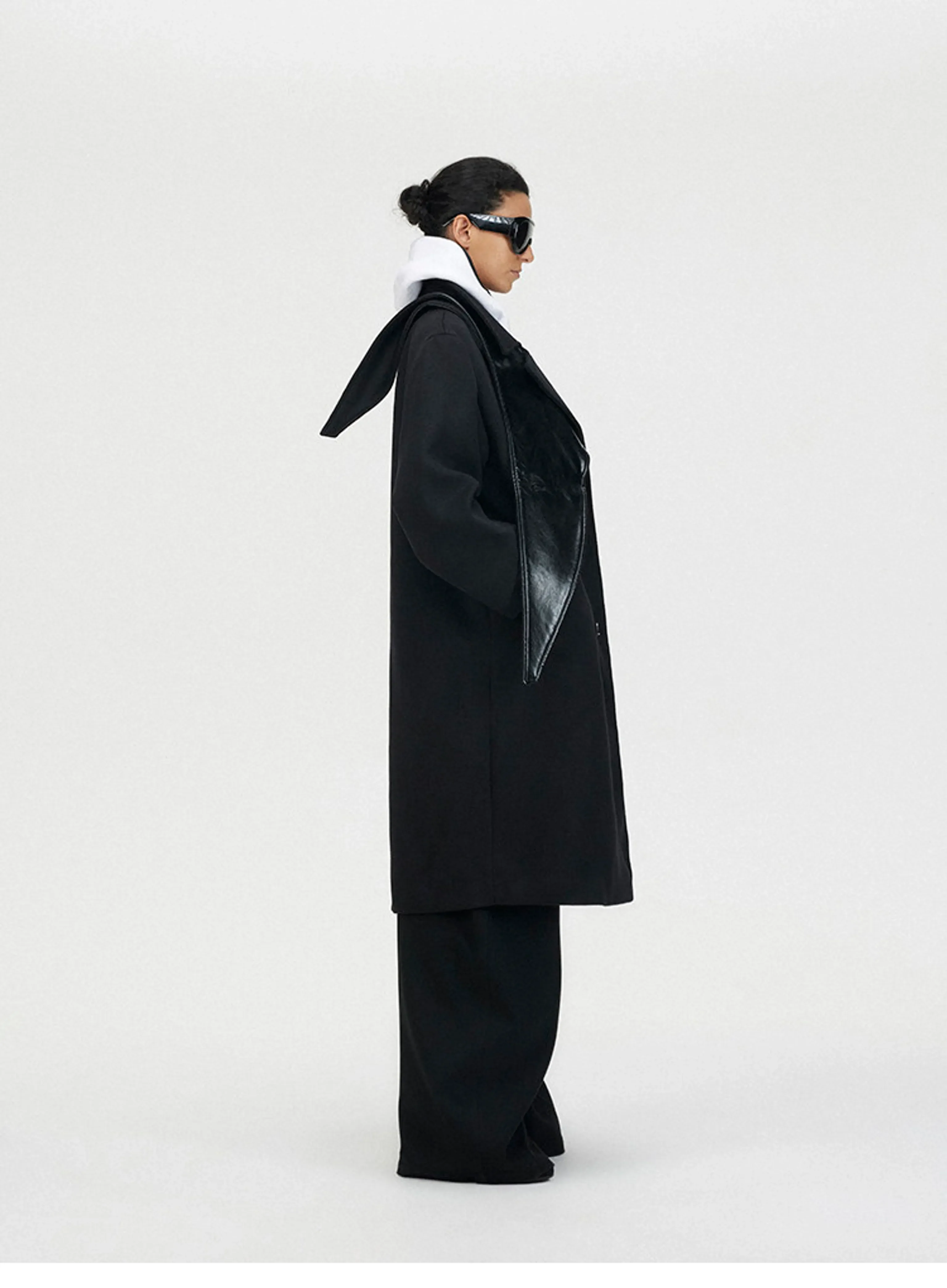 Scarf Collar Coat - Image 3