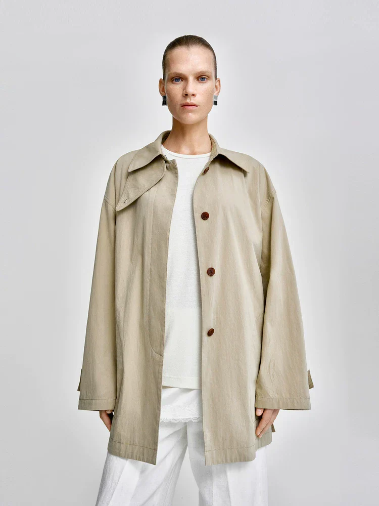 Scarf Collar Jacket - Image 3