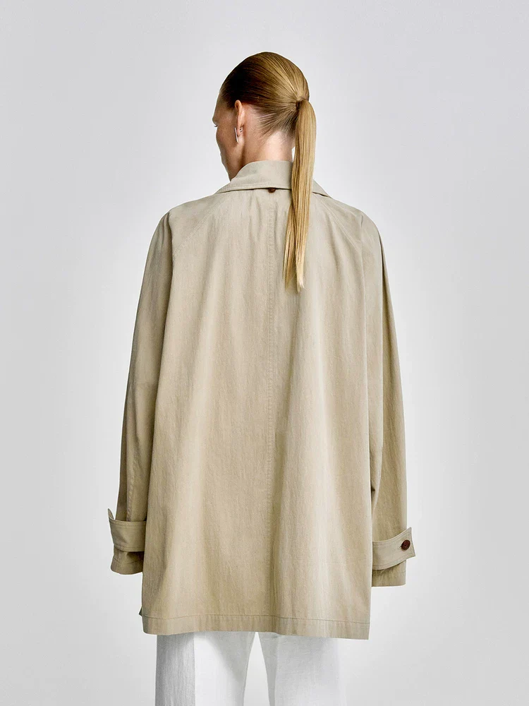 Scarf Collar Jacket - Image 4