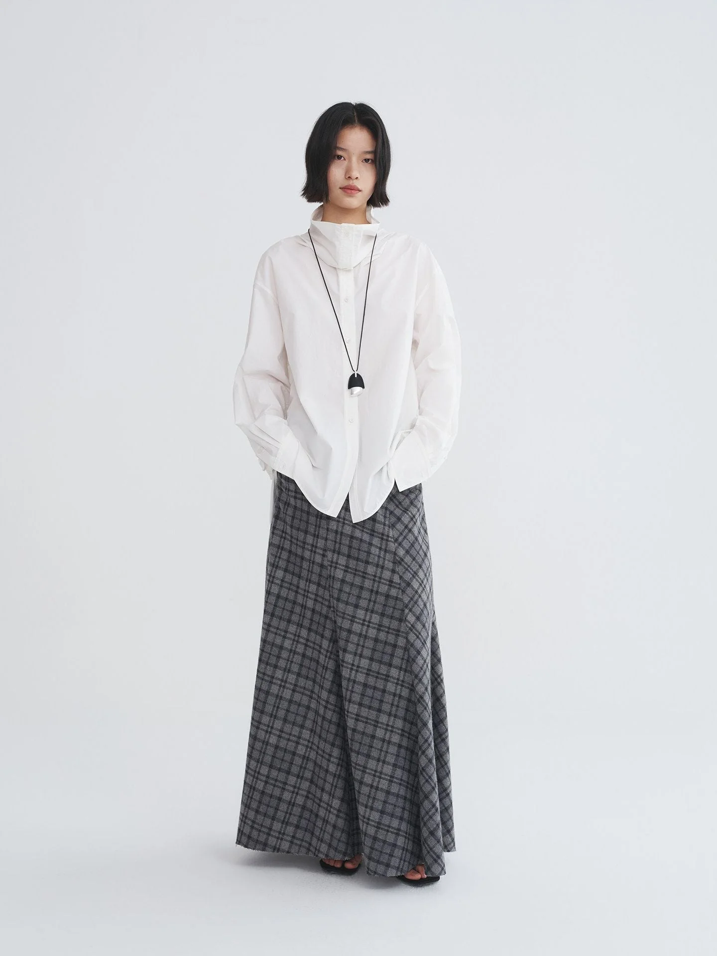 Scarf Collar Shirt