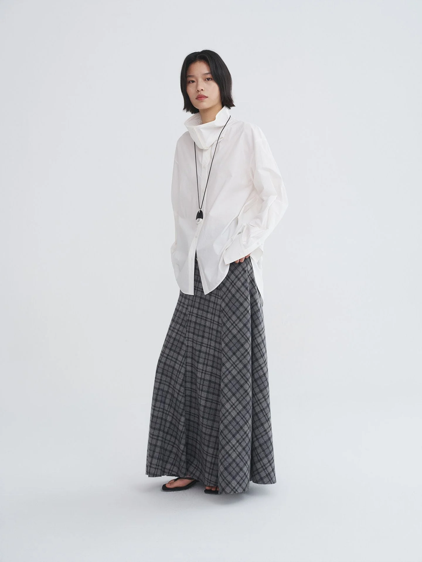 Scarf Collar Shirt - Image 4