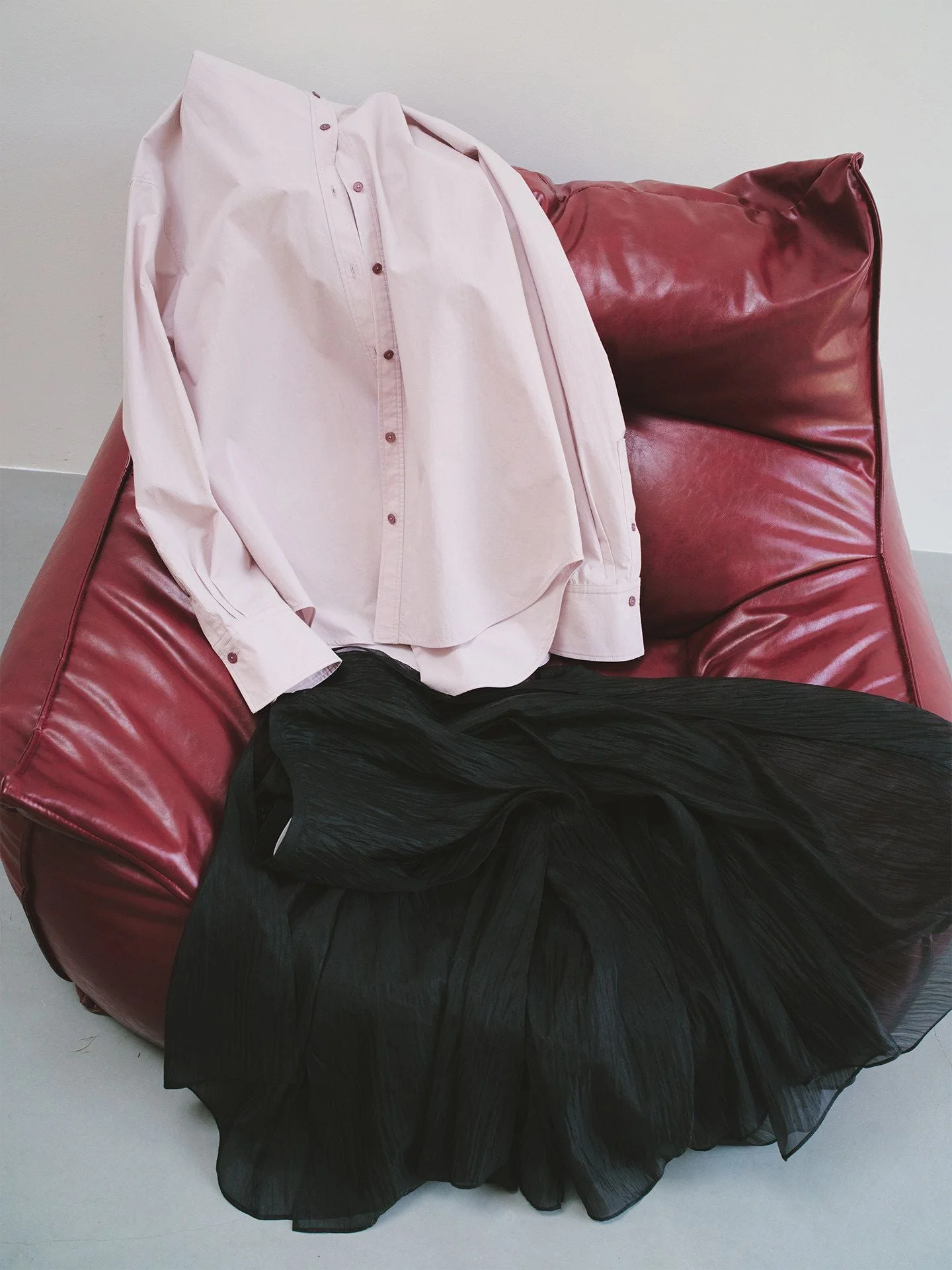 Scarf Collar Shirt - Image 5