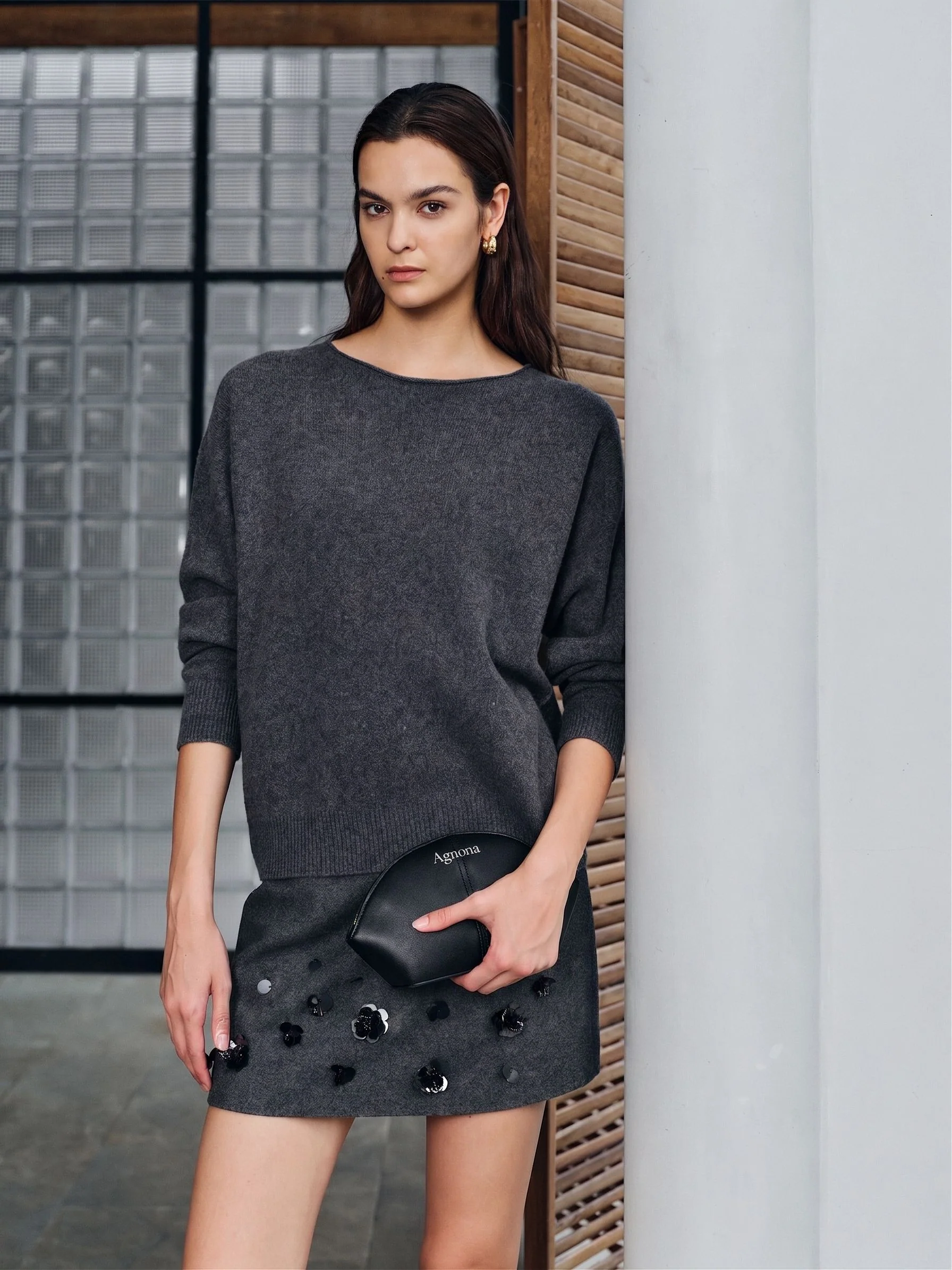 Scarf Collar Sweater - Image 3