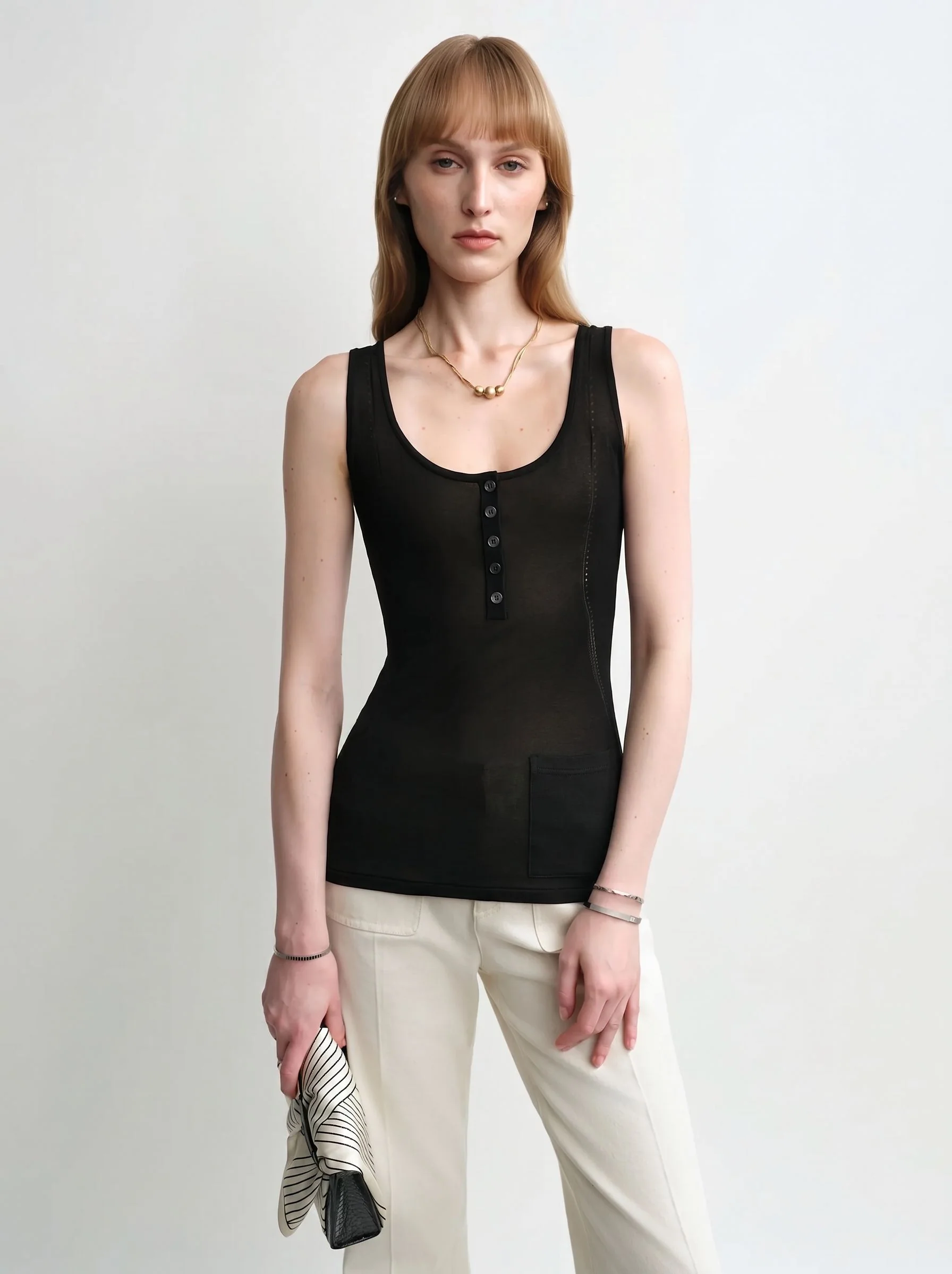 Scoop Henley Tank - Image 2