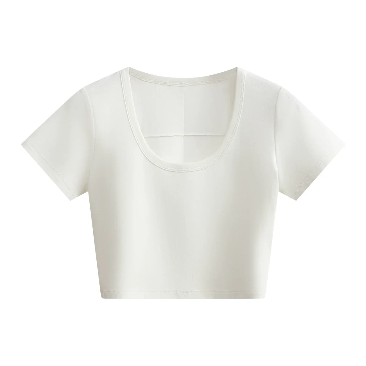 Scoop Neck Crop Tee - Image 2