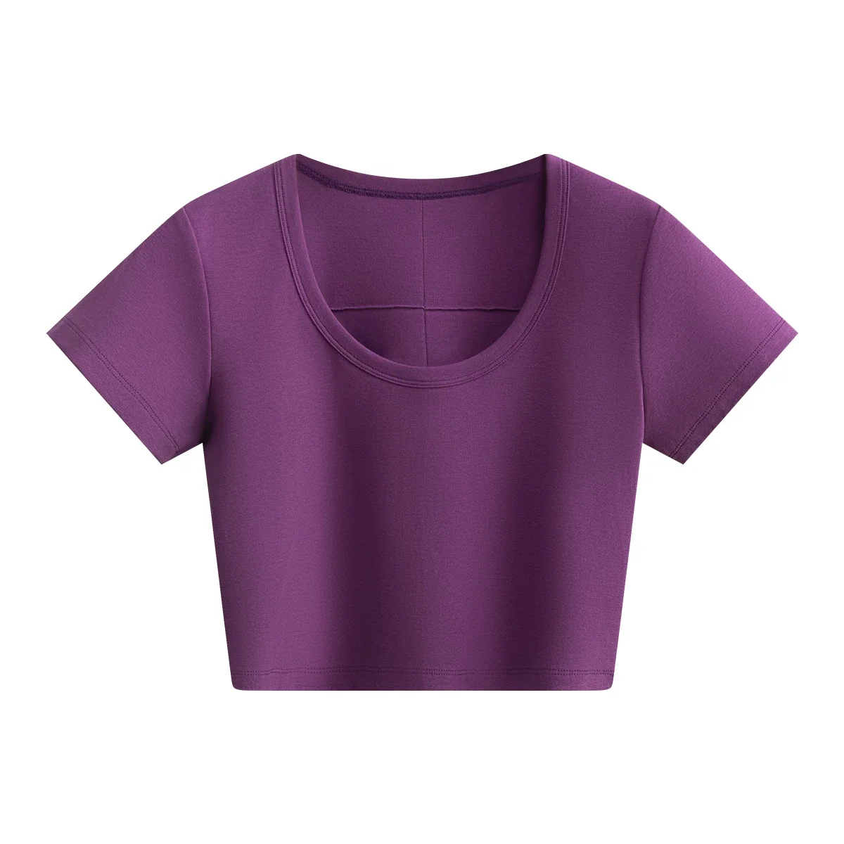 Scoop Neck Crop Tee - Image 3