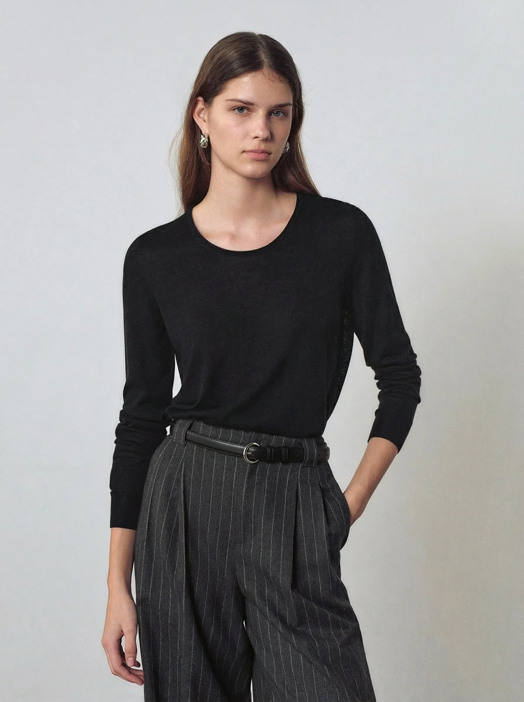 Scoop Neck Knit Top - Image 3