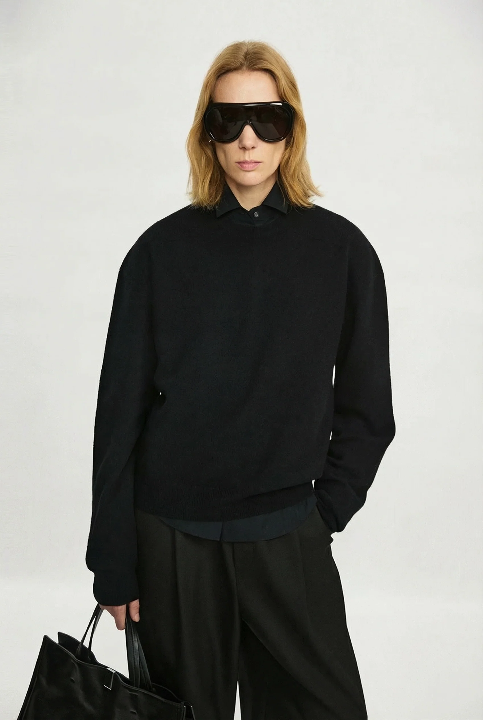 Sculpted Crewneck Sweater - Image 3