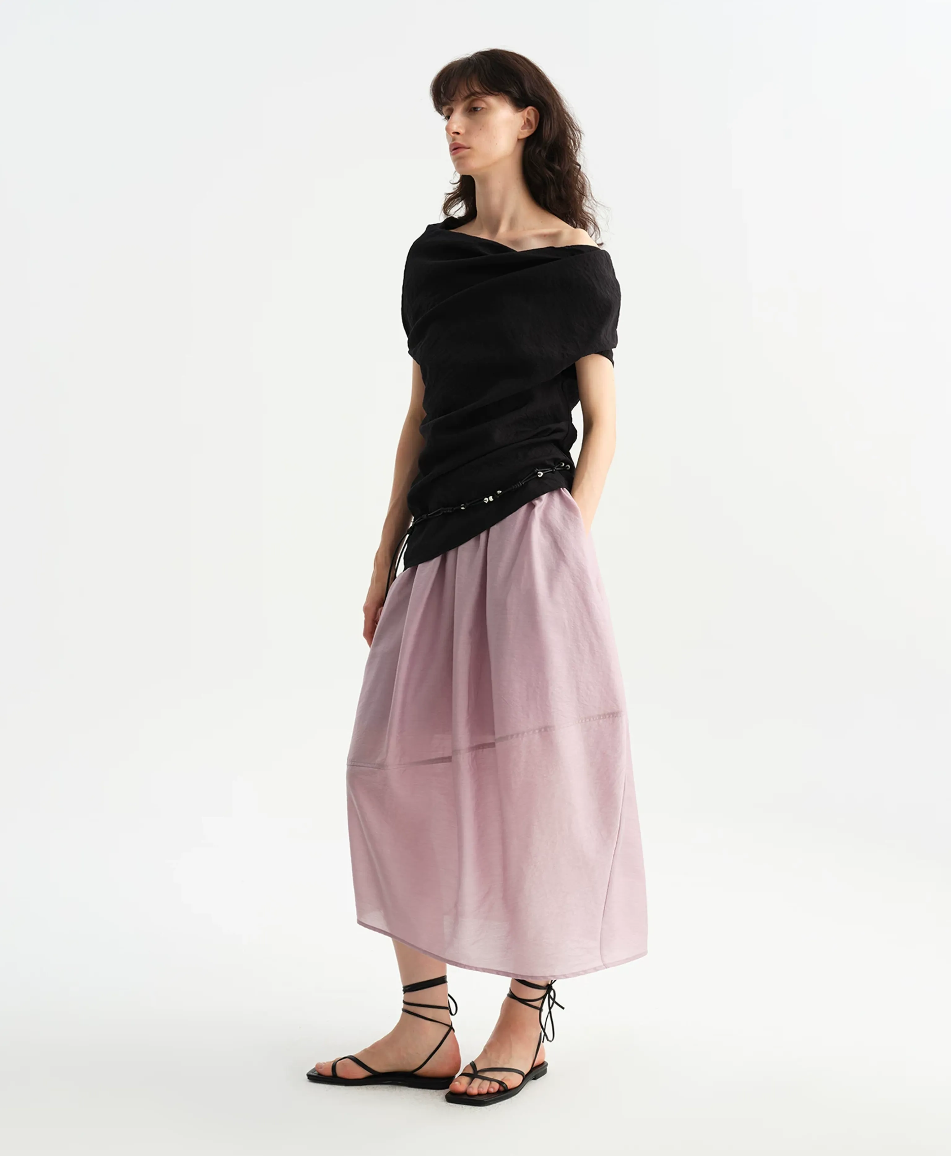 Sculpted Tulip Maxi Skirt - Image 2