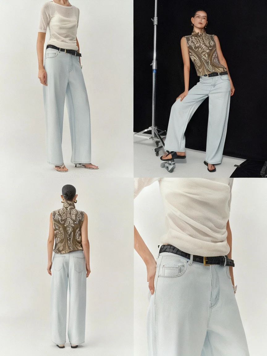 Sea Salt Straight Jeans - Image 2