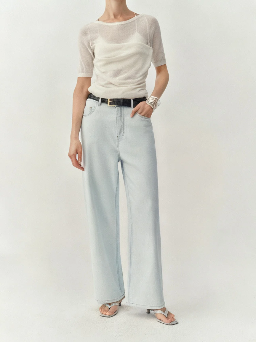 Sea Salt Straight Jeans - Image 3