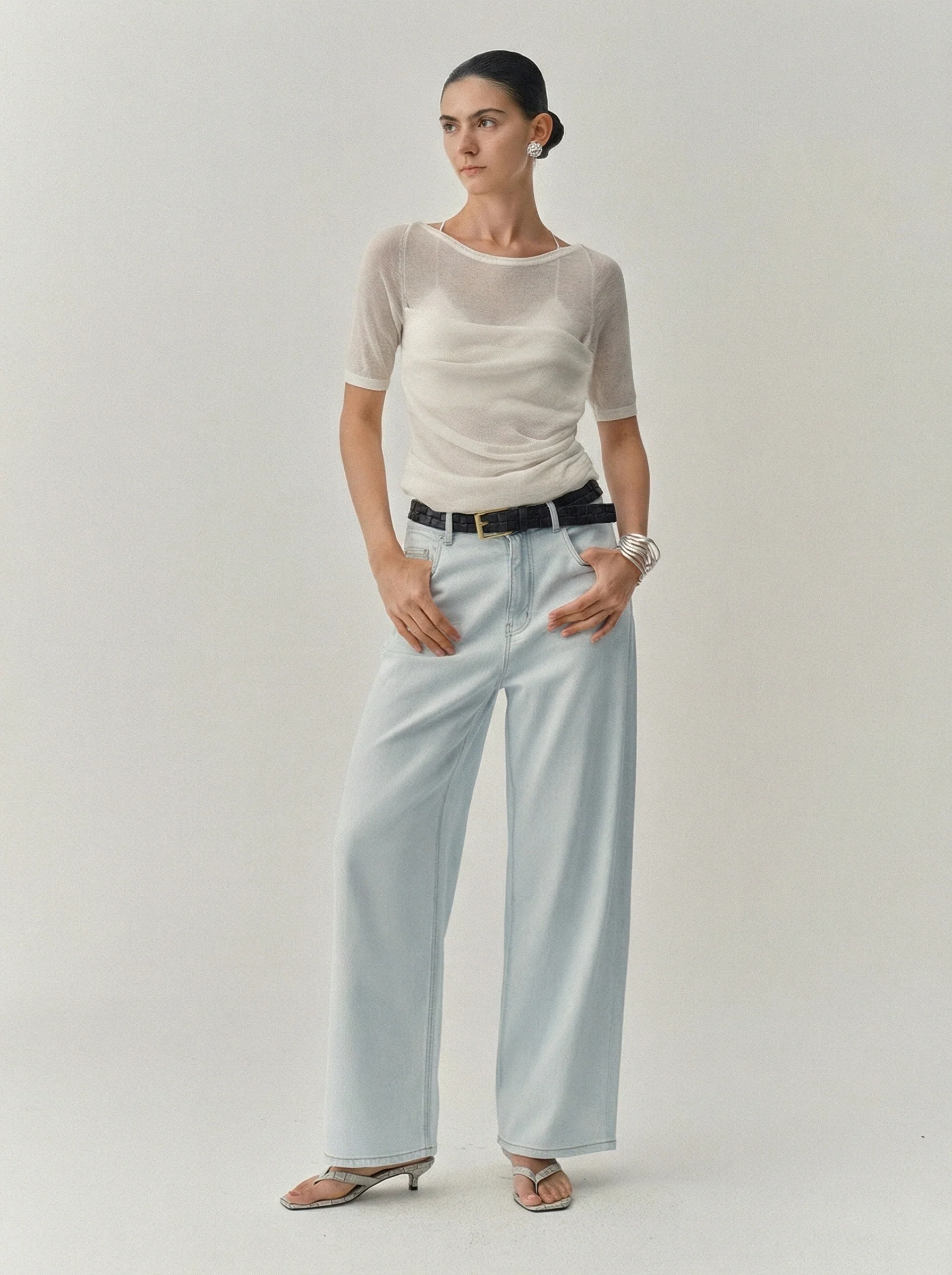 Sea Salt Straight Jeans - Image 4