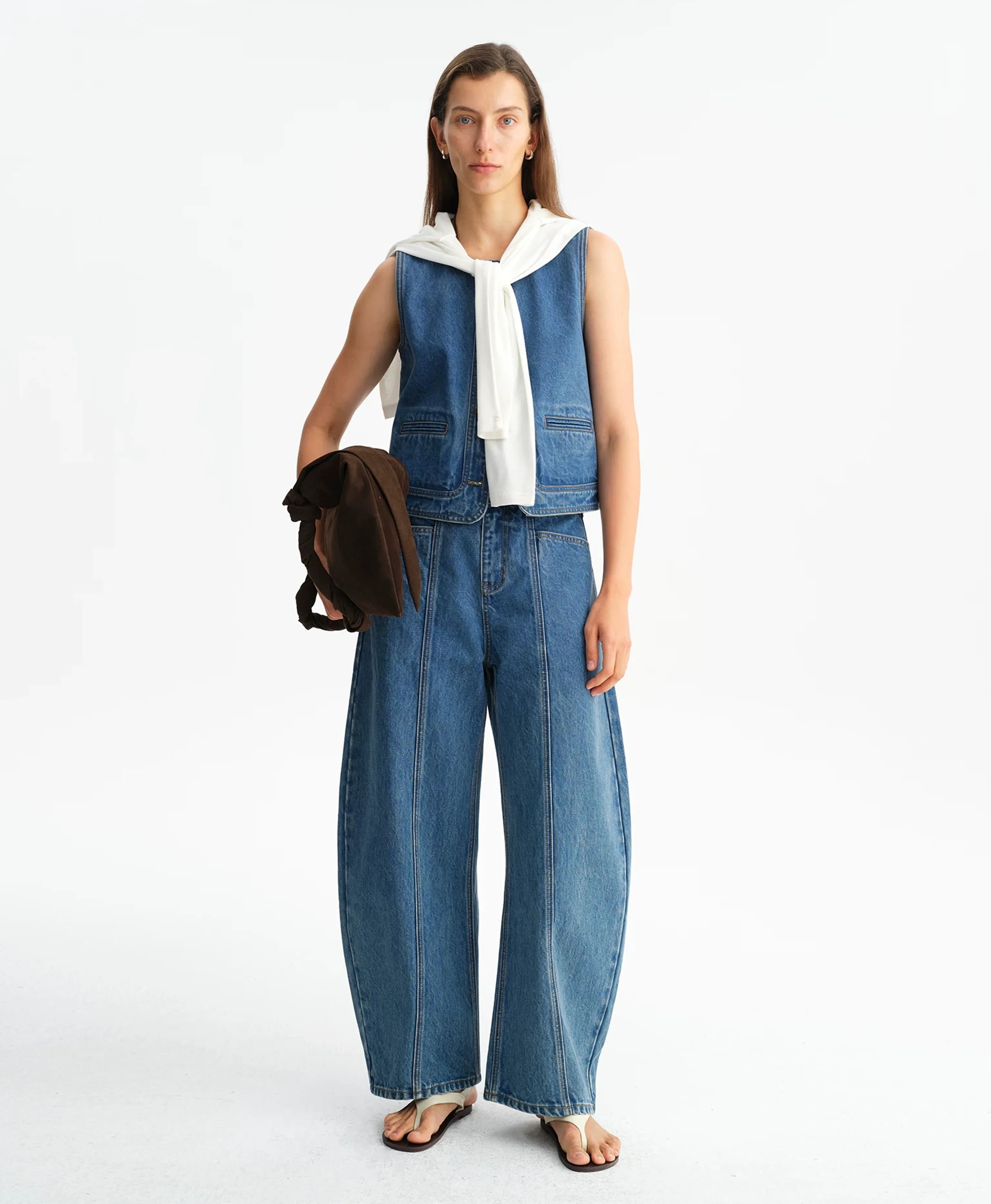 Seam-Front Wide-Leg Jeans - Image 5