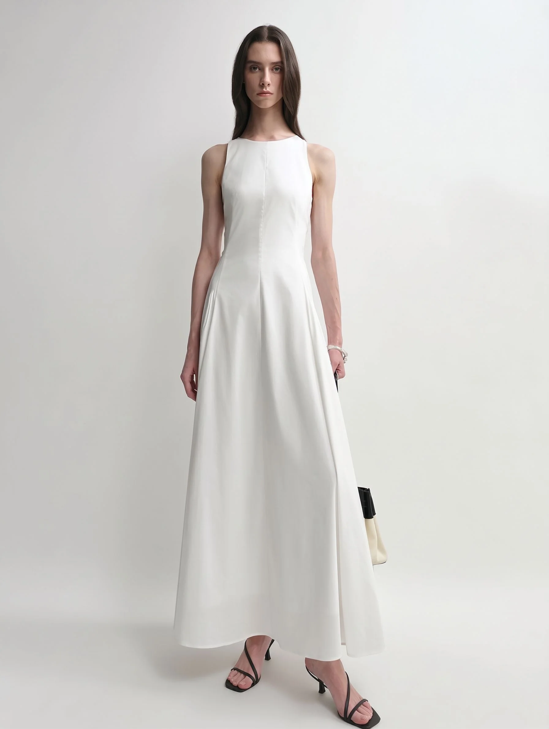 Seamed A-Line Maxi Dress - Image 6