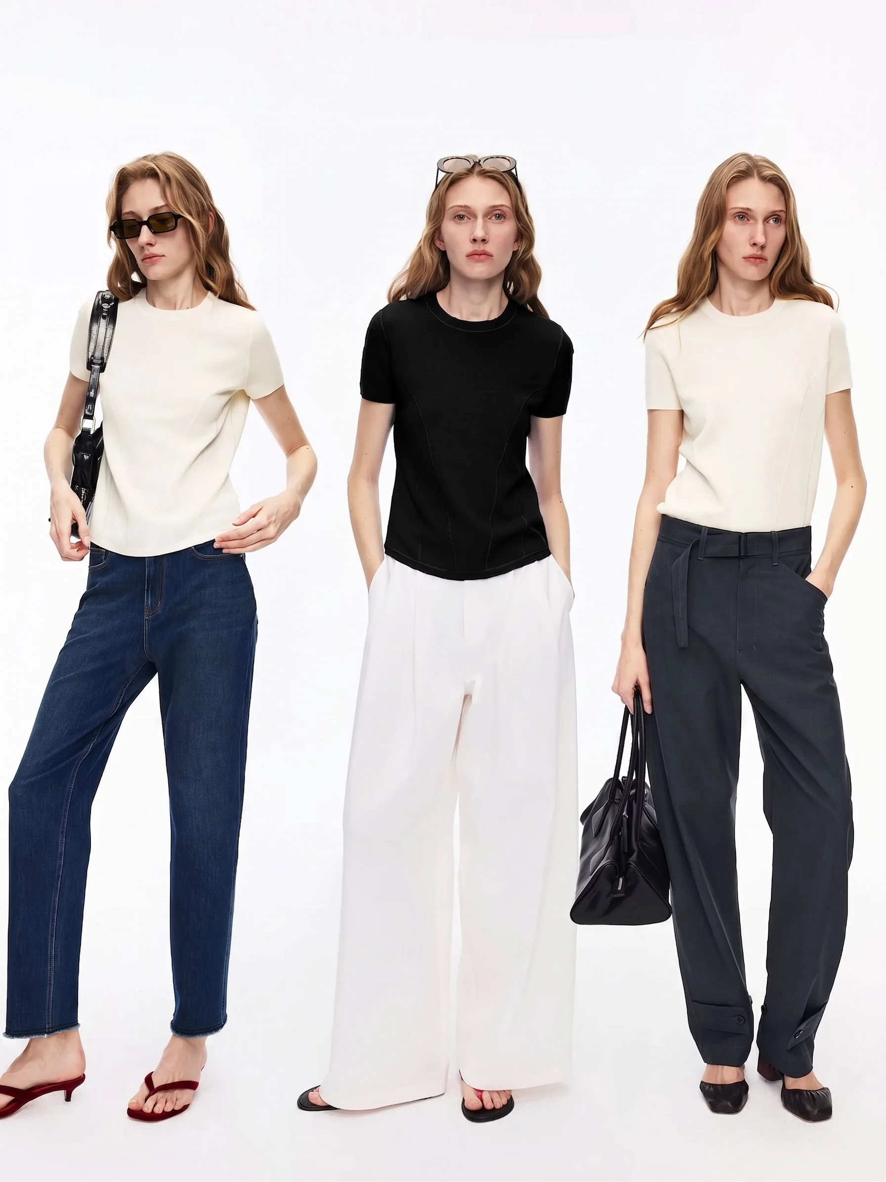 Seamed Knit Tee - Image 4