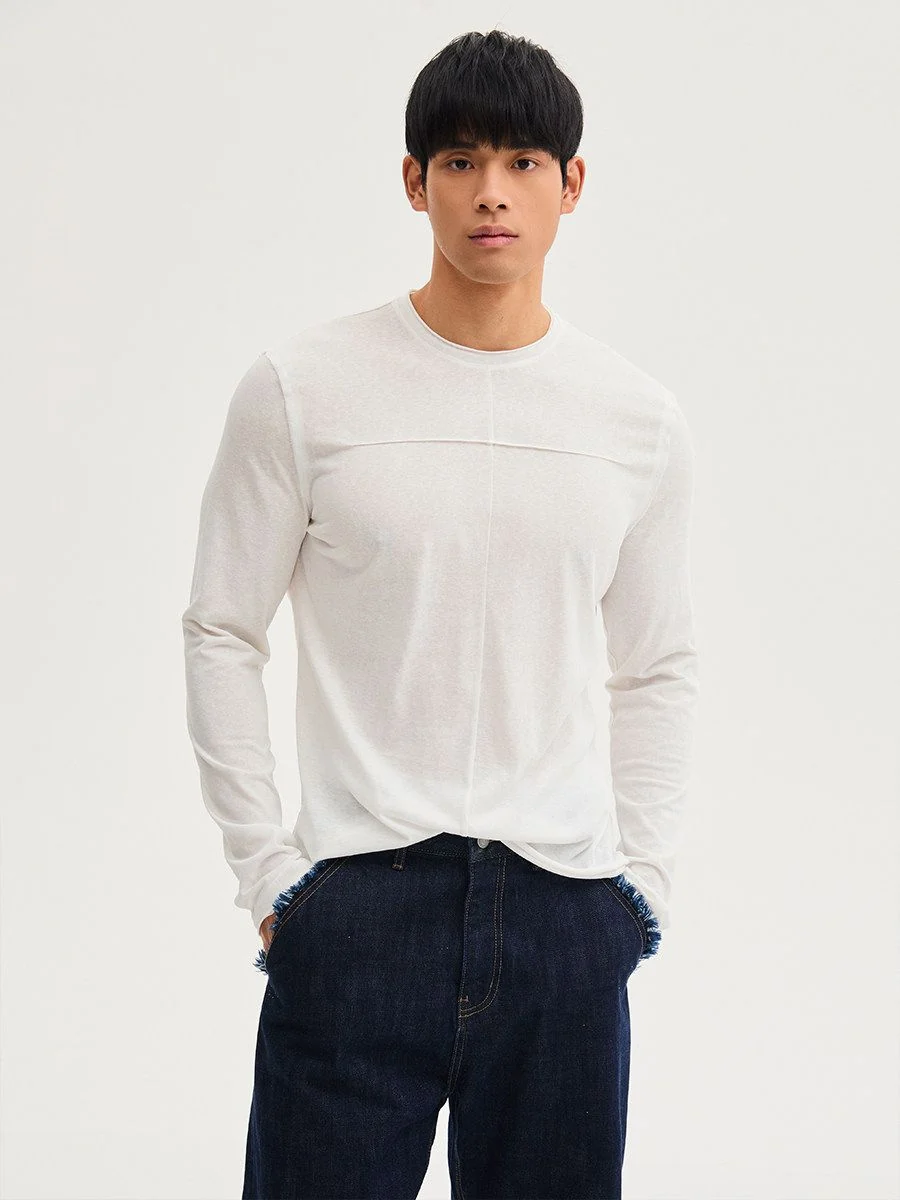 Seamed Long Sleeve Tee