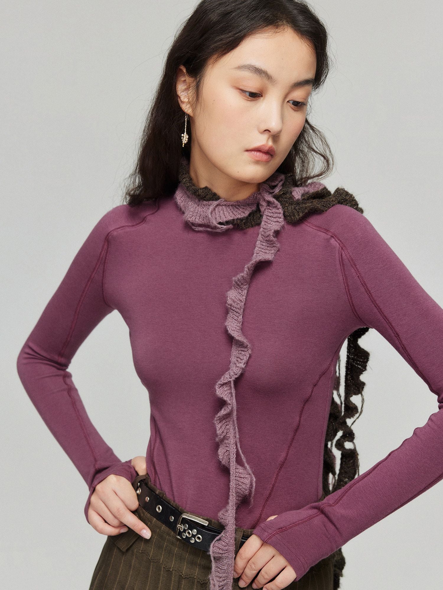 Seamed Long-Sleeve Top - Image 2
