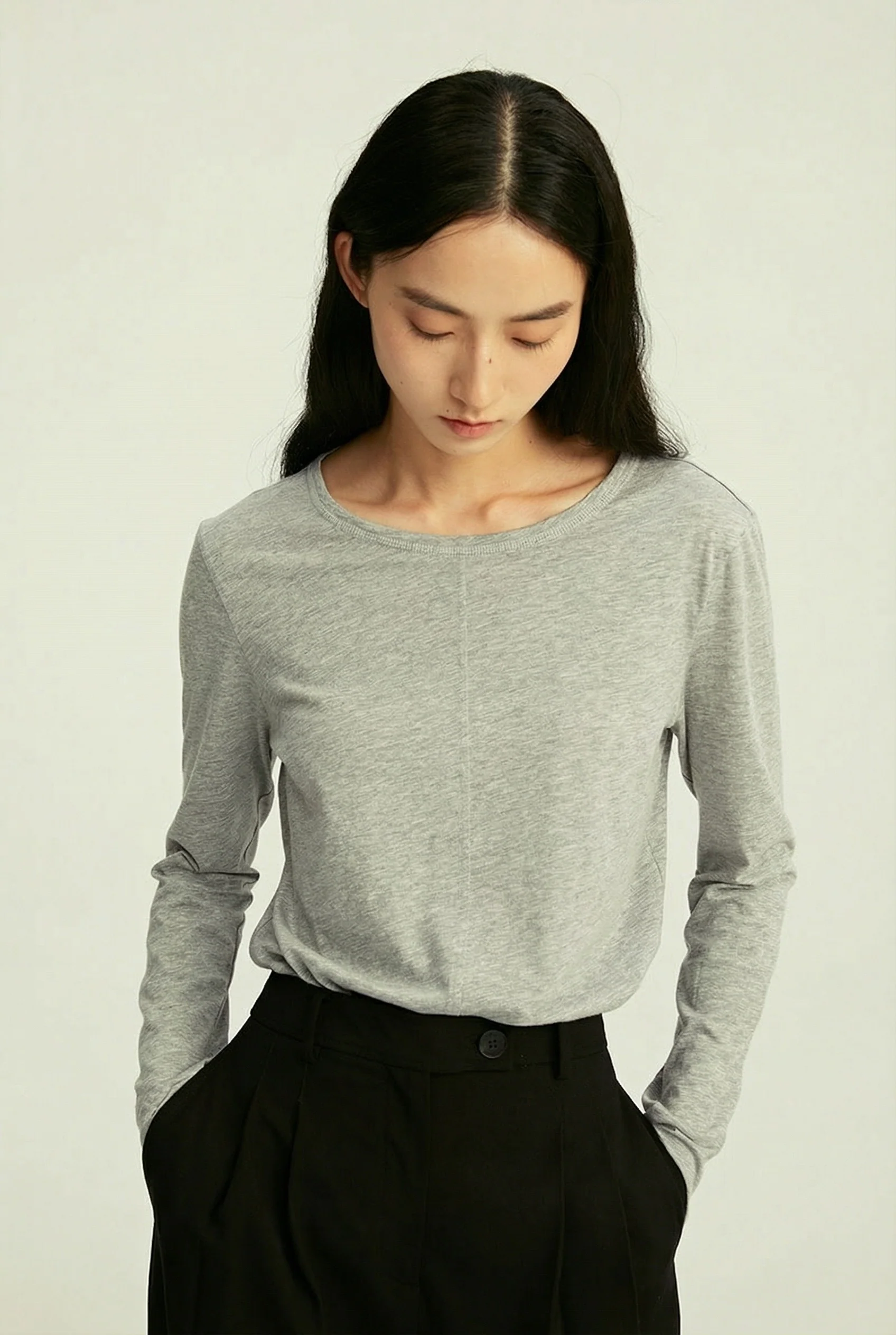 Seamed Long Sleeve Top - Image 3