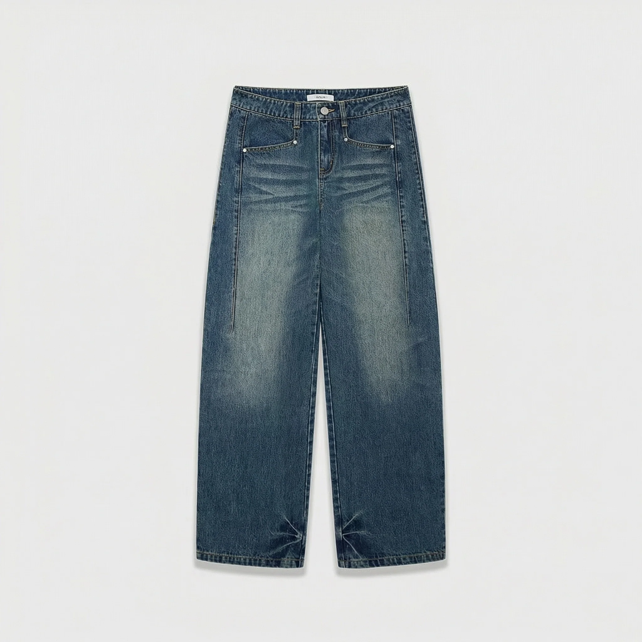 Seamed Wide-Leg Jeans - Image 6
