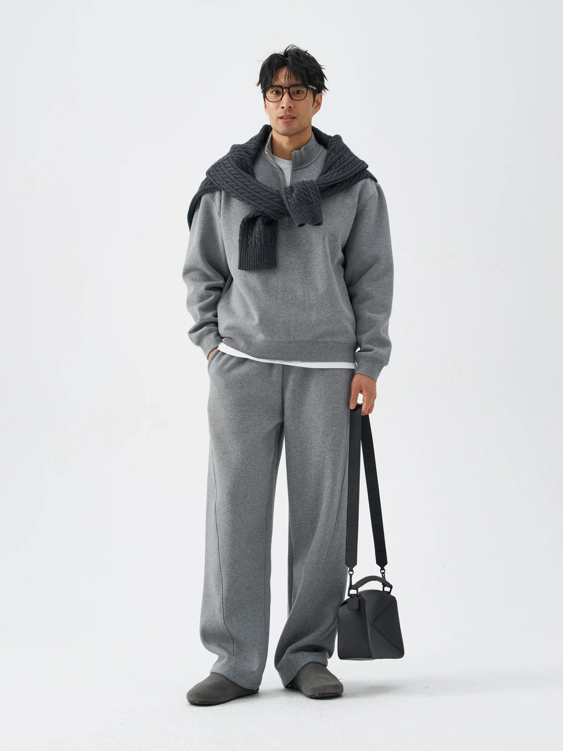 Seamed Wide Sweatpants