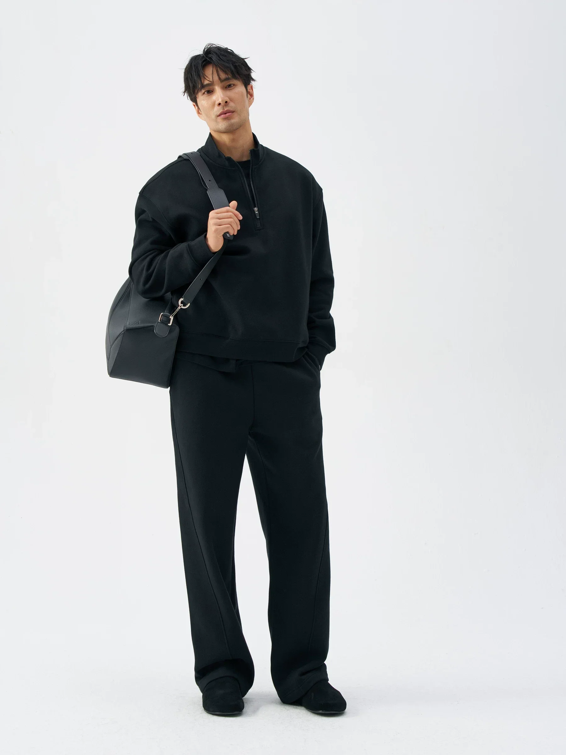 Seamed Wide Sweatpants - Image 4