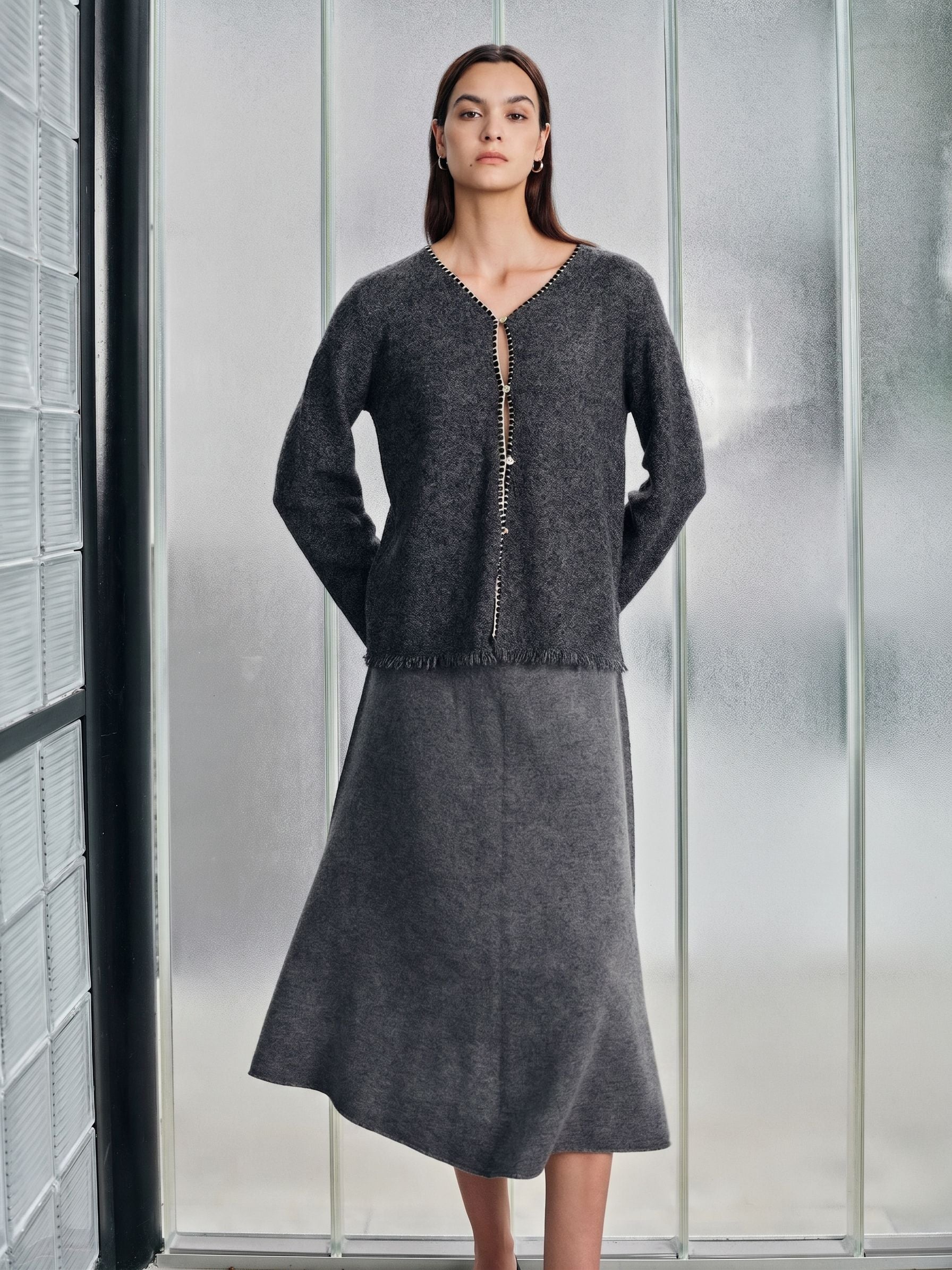 Seamless A-Line Midi Skirt - Image 7