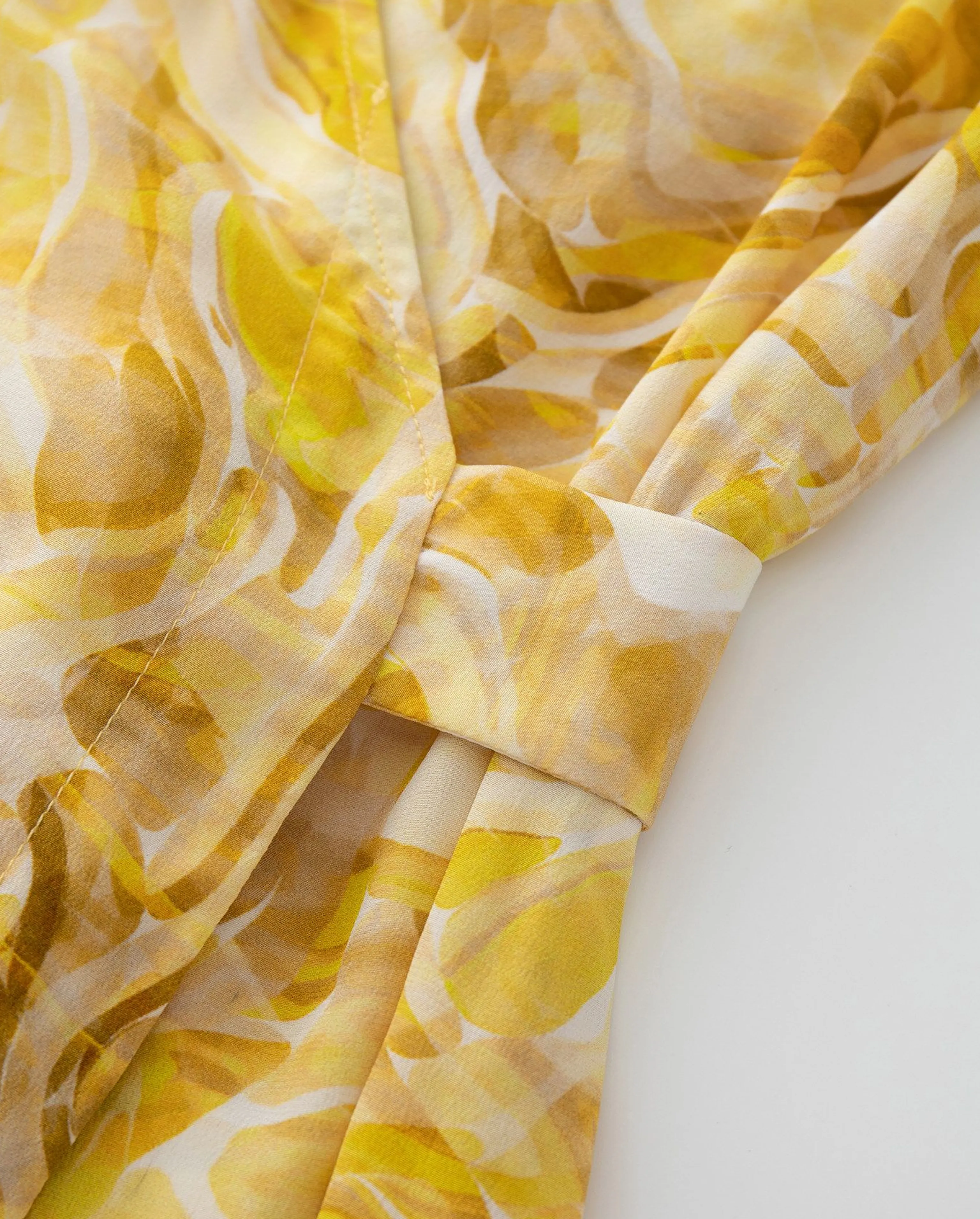 Seaside Mulberry Silk Wrap Dress - Image 5