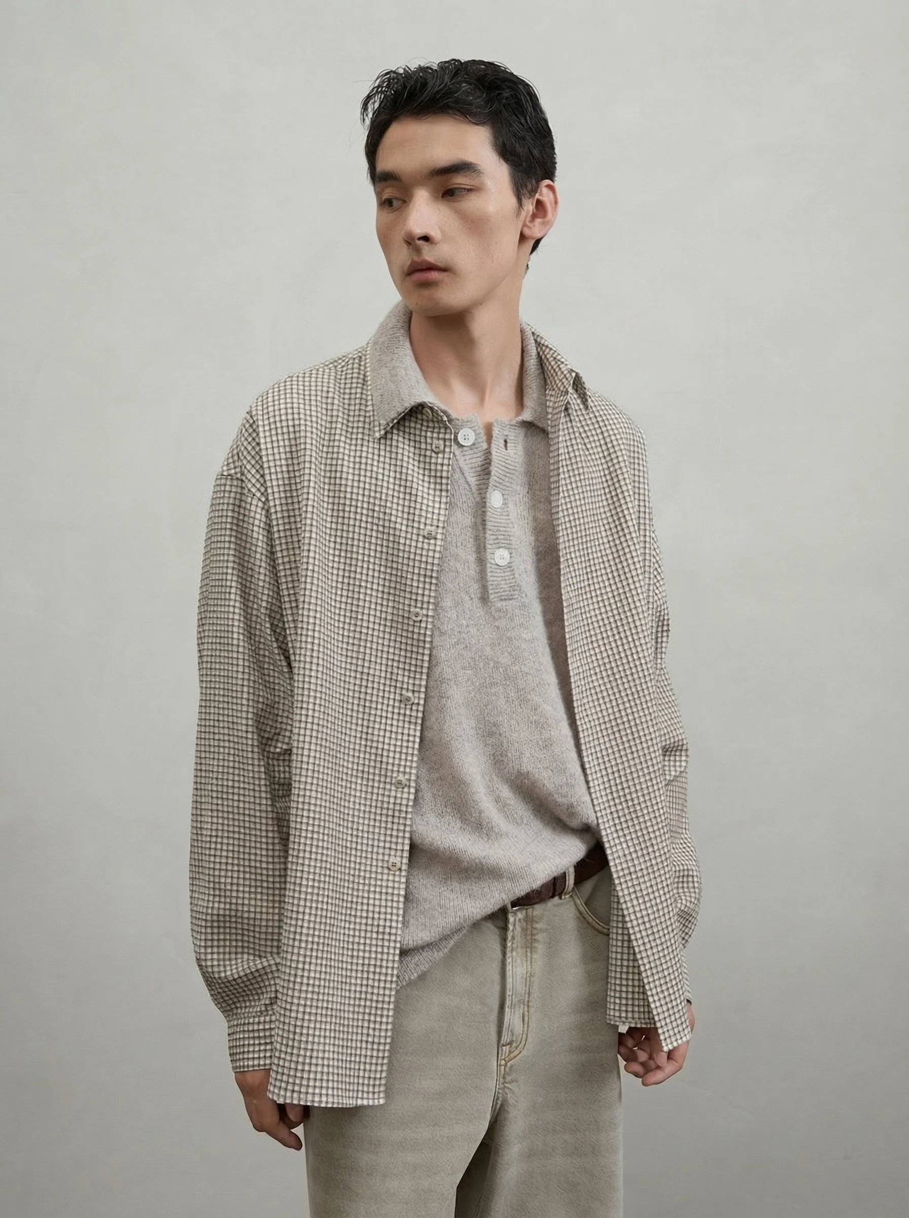 Seersucker Micro-Check Shirt - Image 4