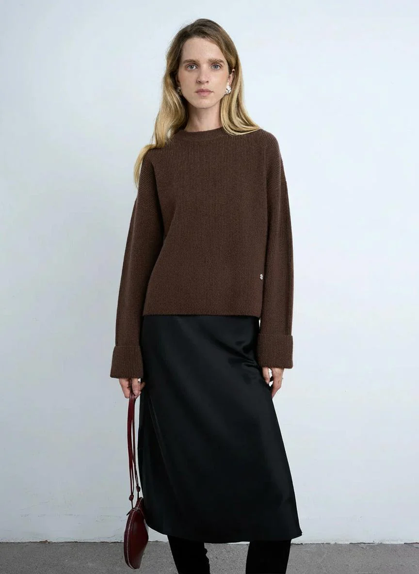 Selena Merino Ribbed Sweater