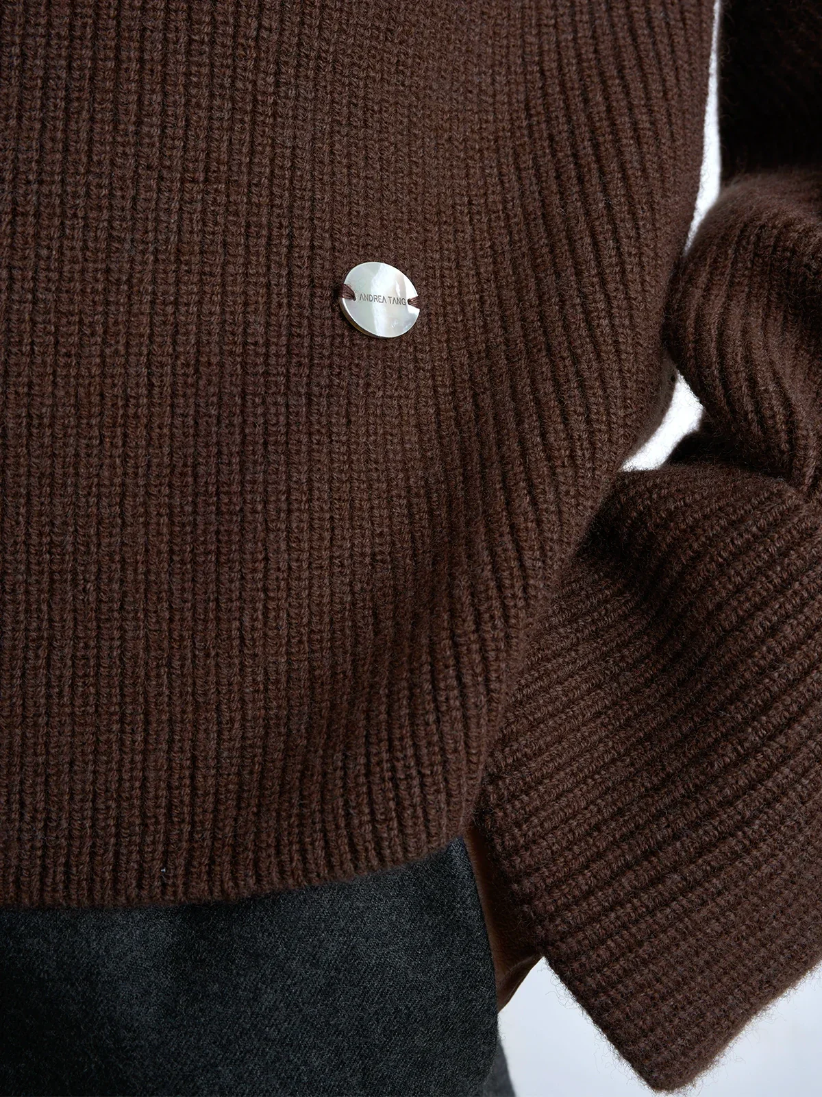 Selena Merino Ribbed Sweater - Image 6