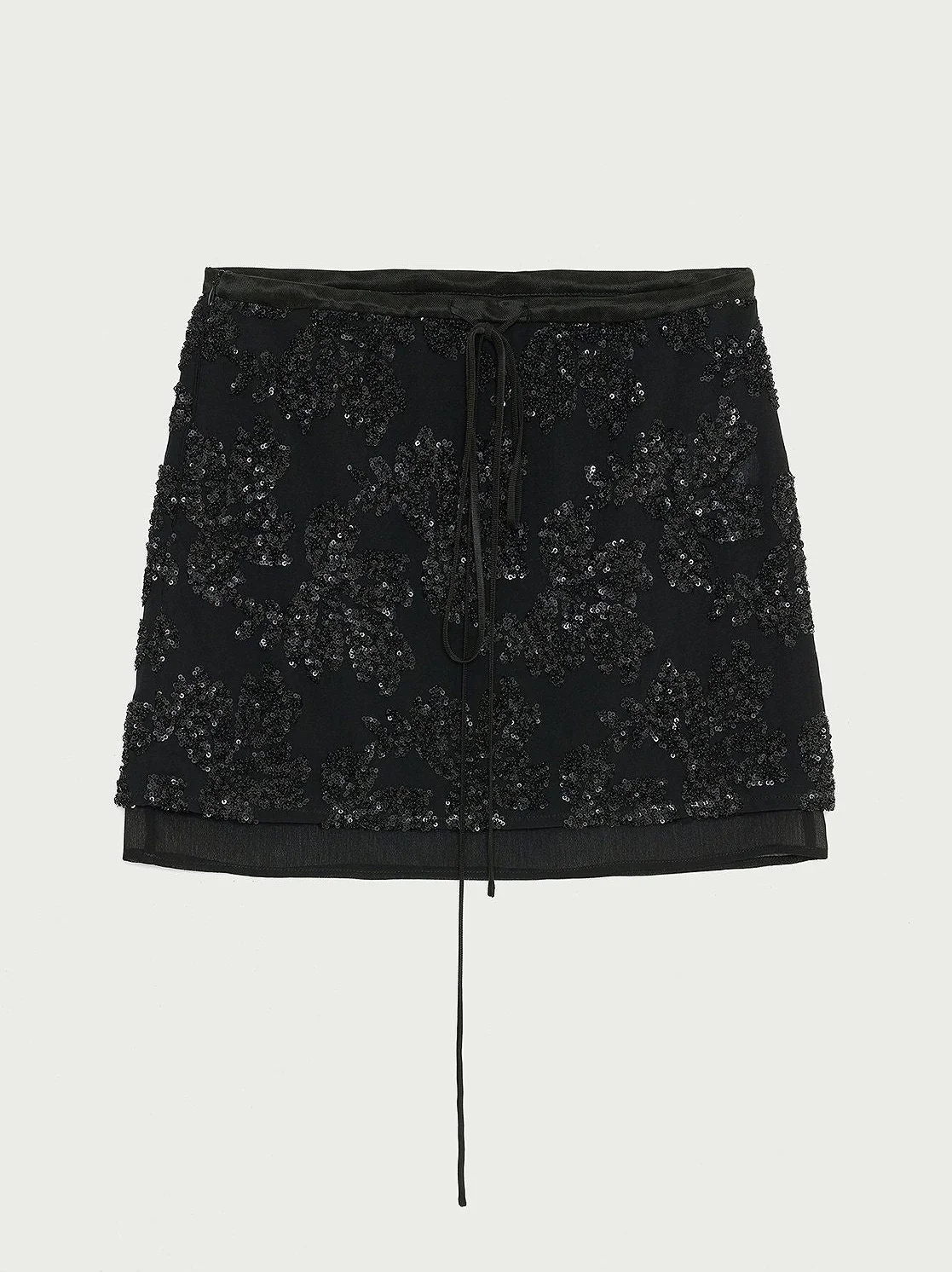 Sequin Drawstring Mini Skirt - Image 6