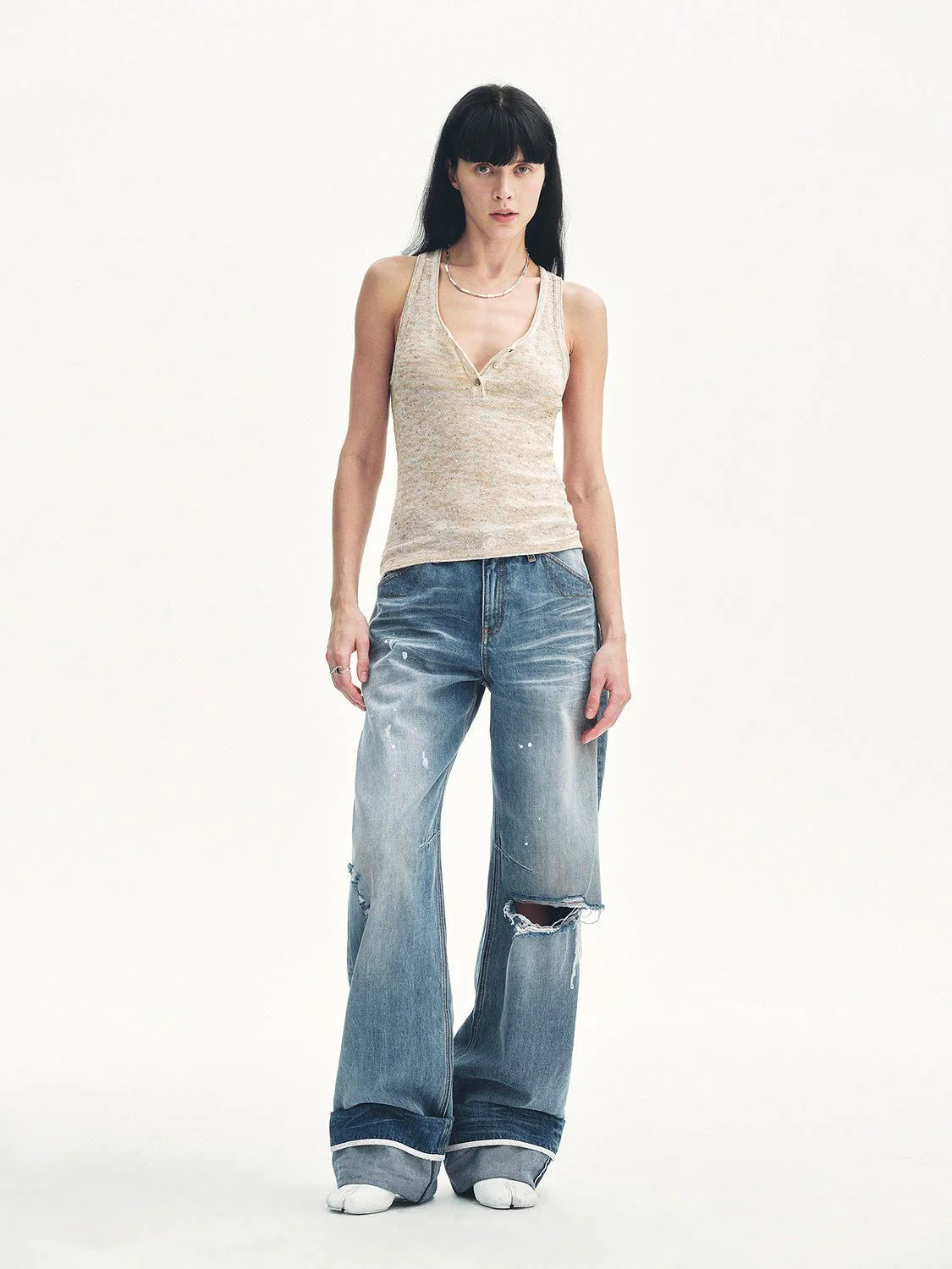 Sequin Henley Tank - Image 3