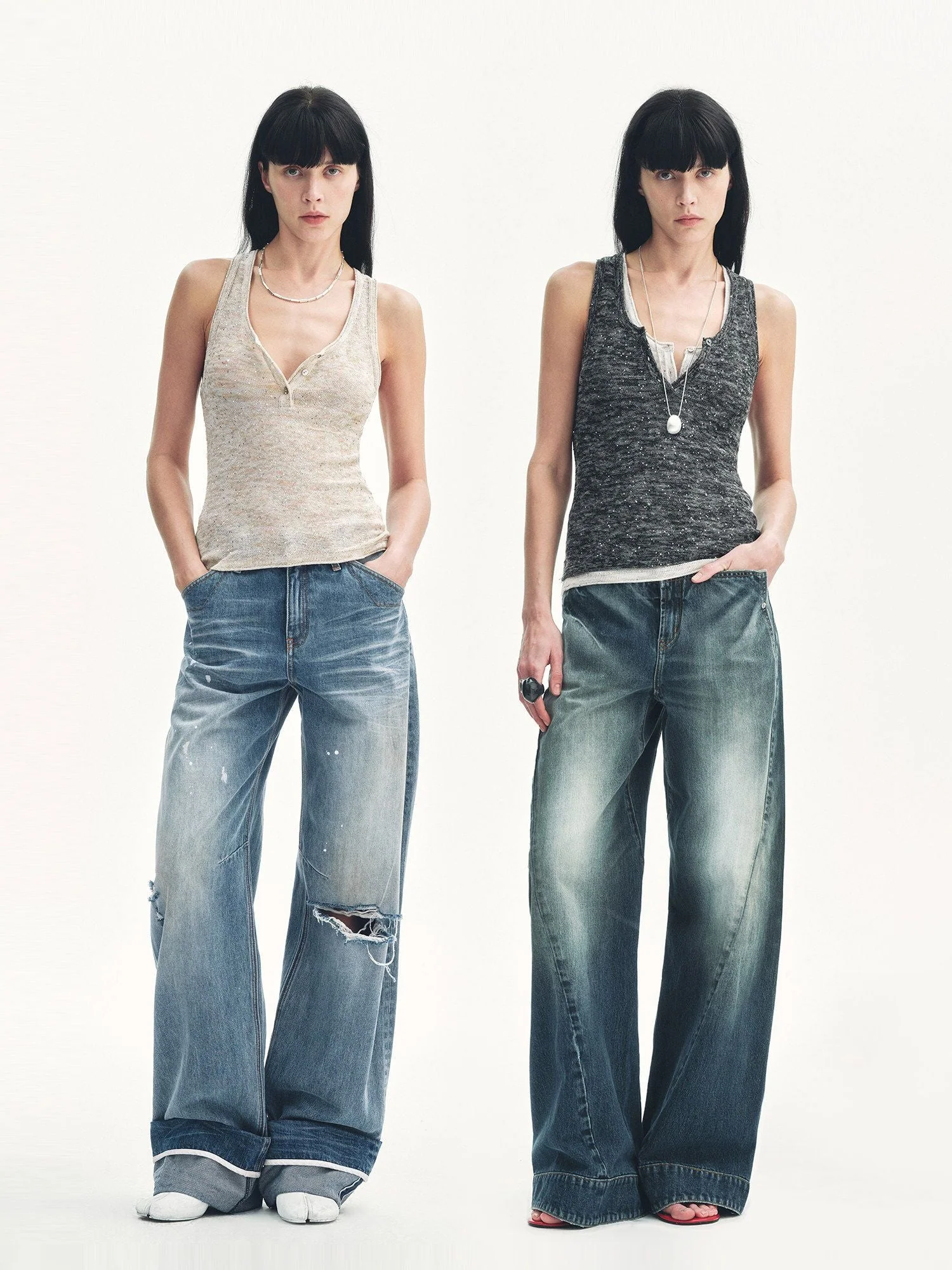 Sequin Henley Tank - Image 5