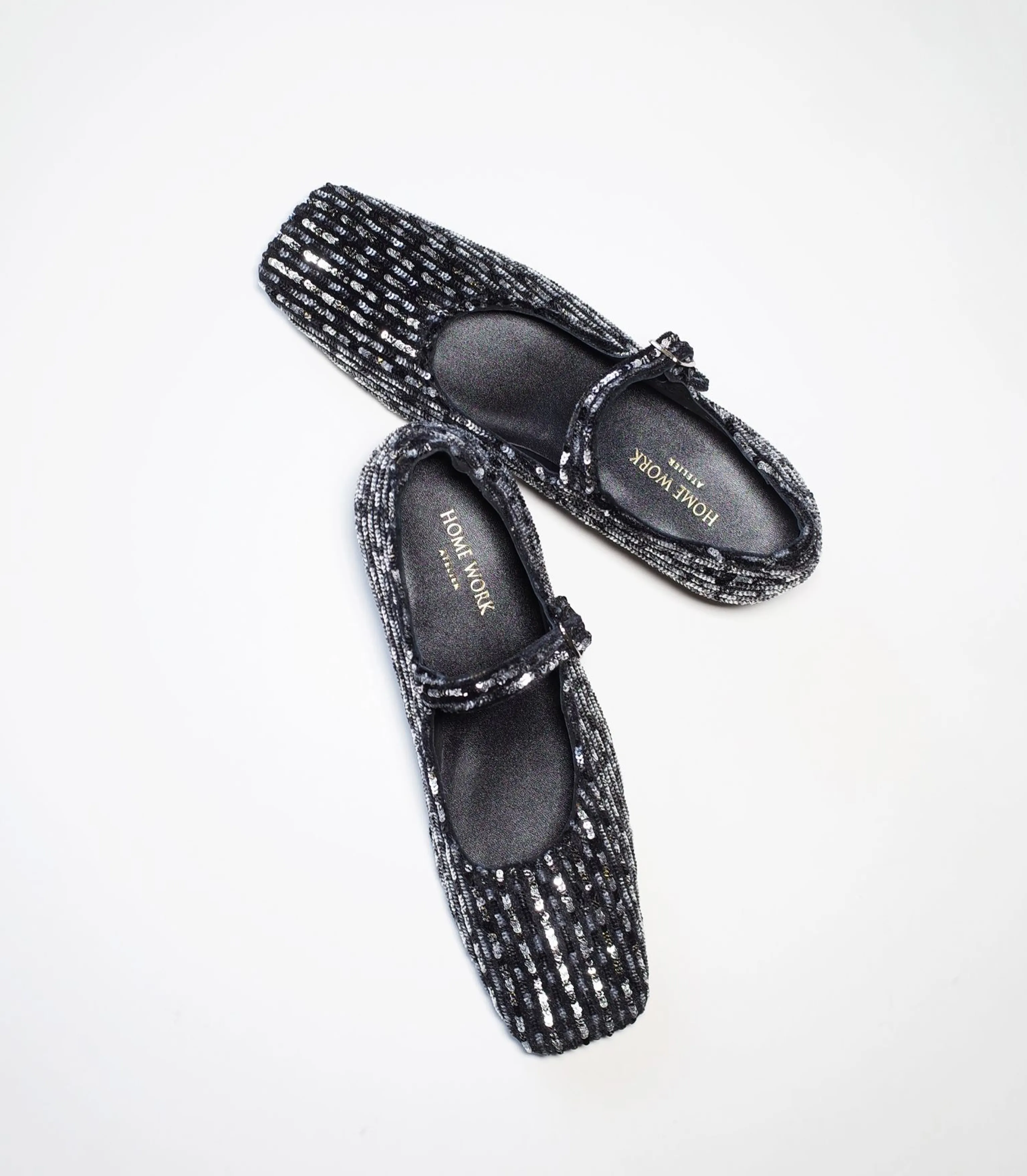 Sequined Velvet Mary Jane Shoes - Image 3