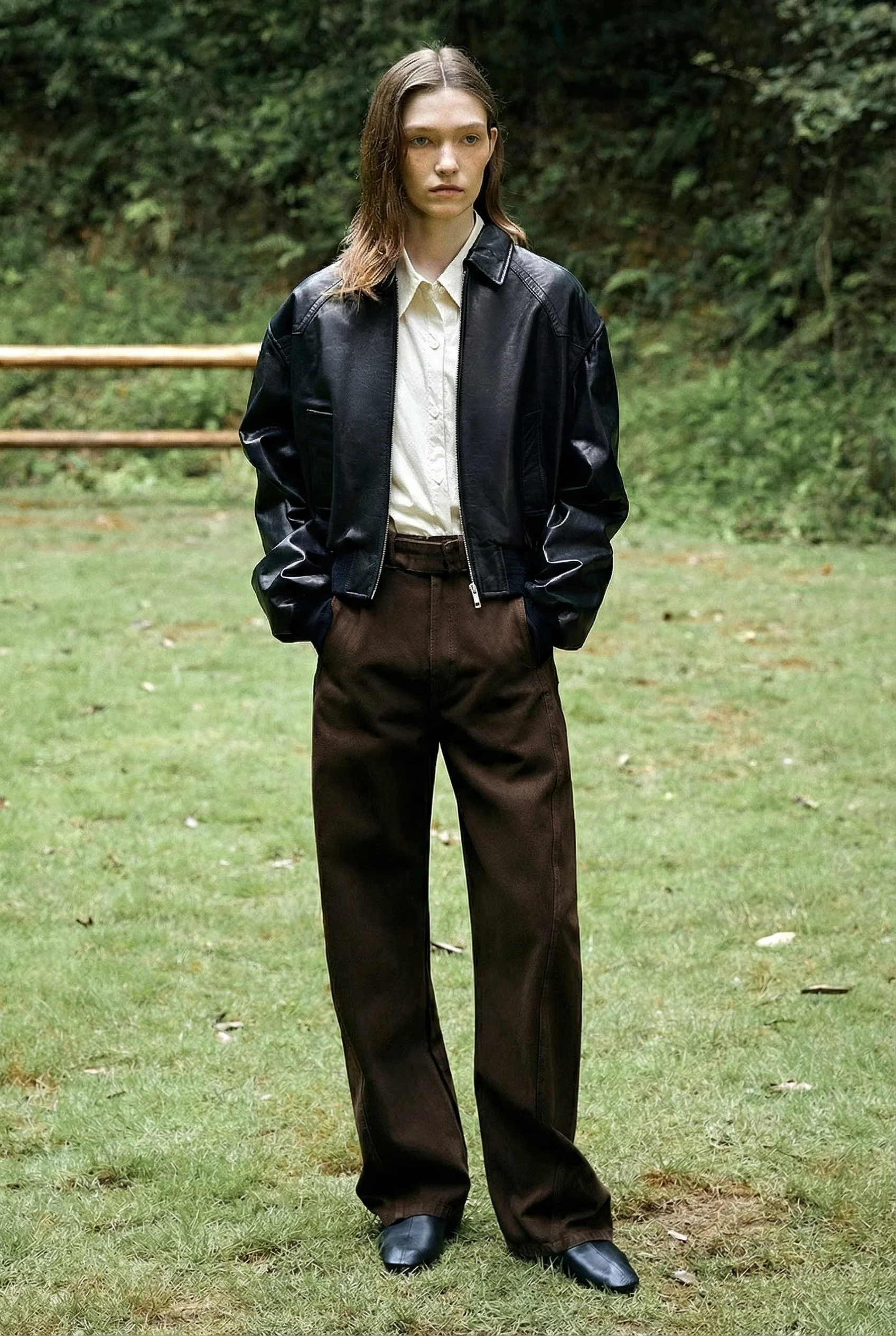 Shadow Dance Washed Wide-Leg Trousers - Image 4