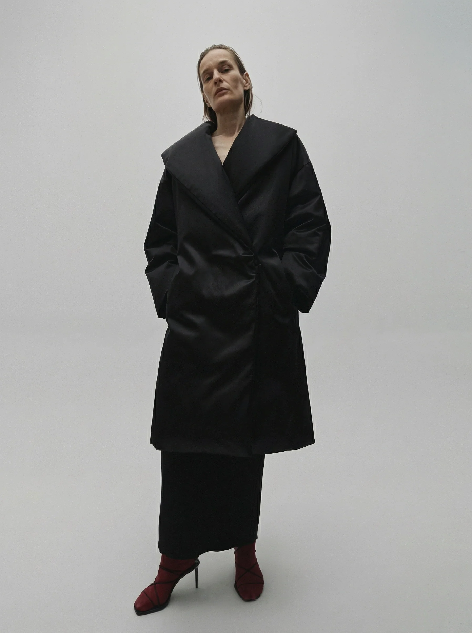 Shawl Collar Puffer Coat - Image 4