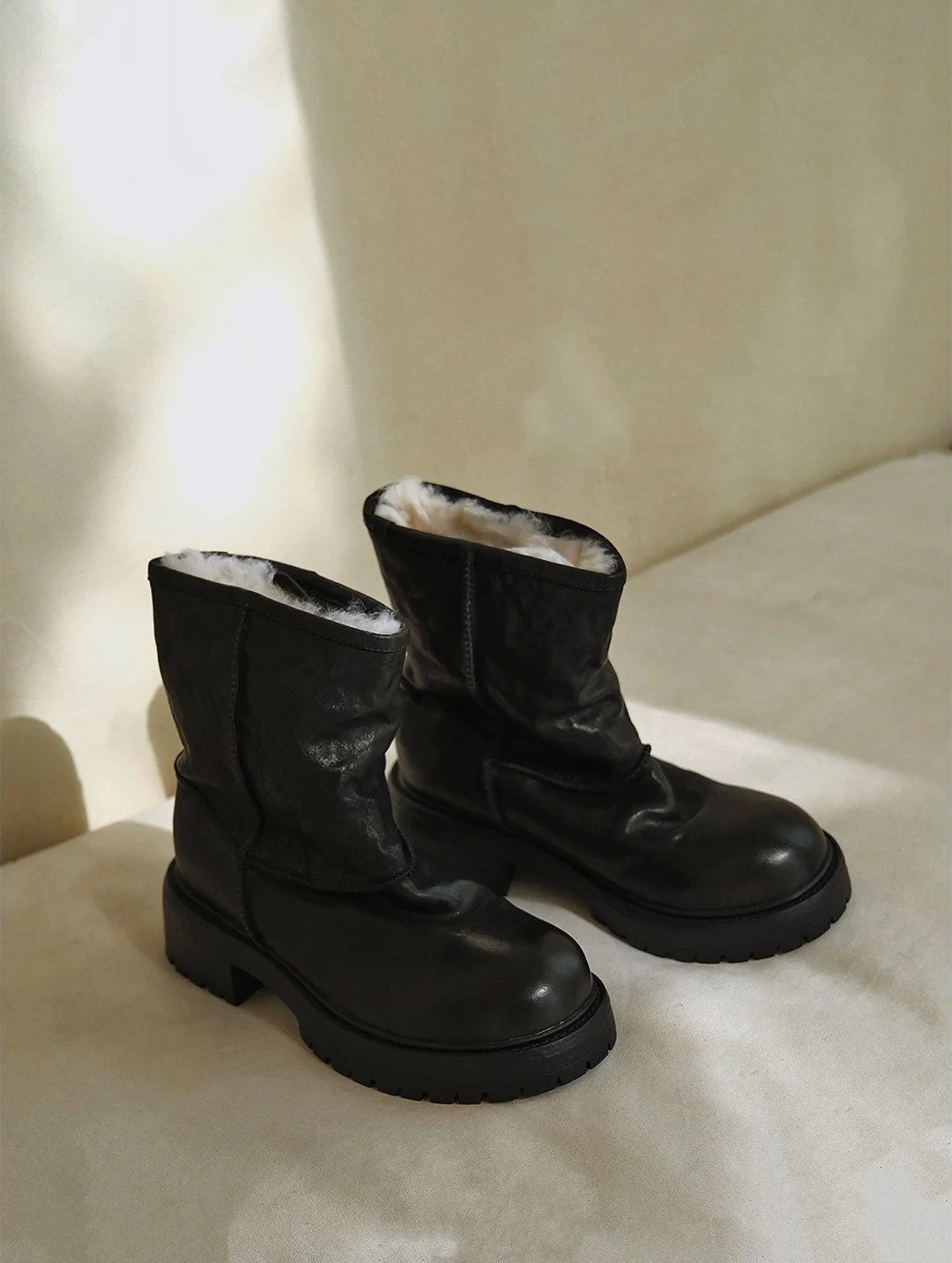 Shearling Ankle Boots - Image 6