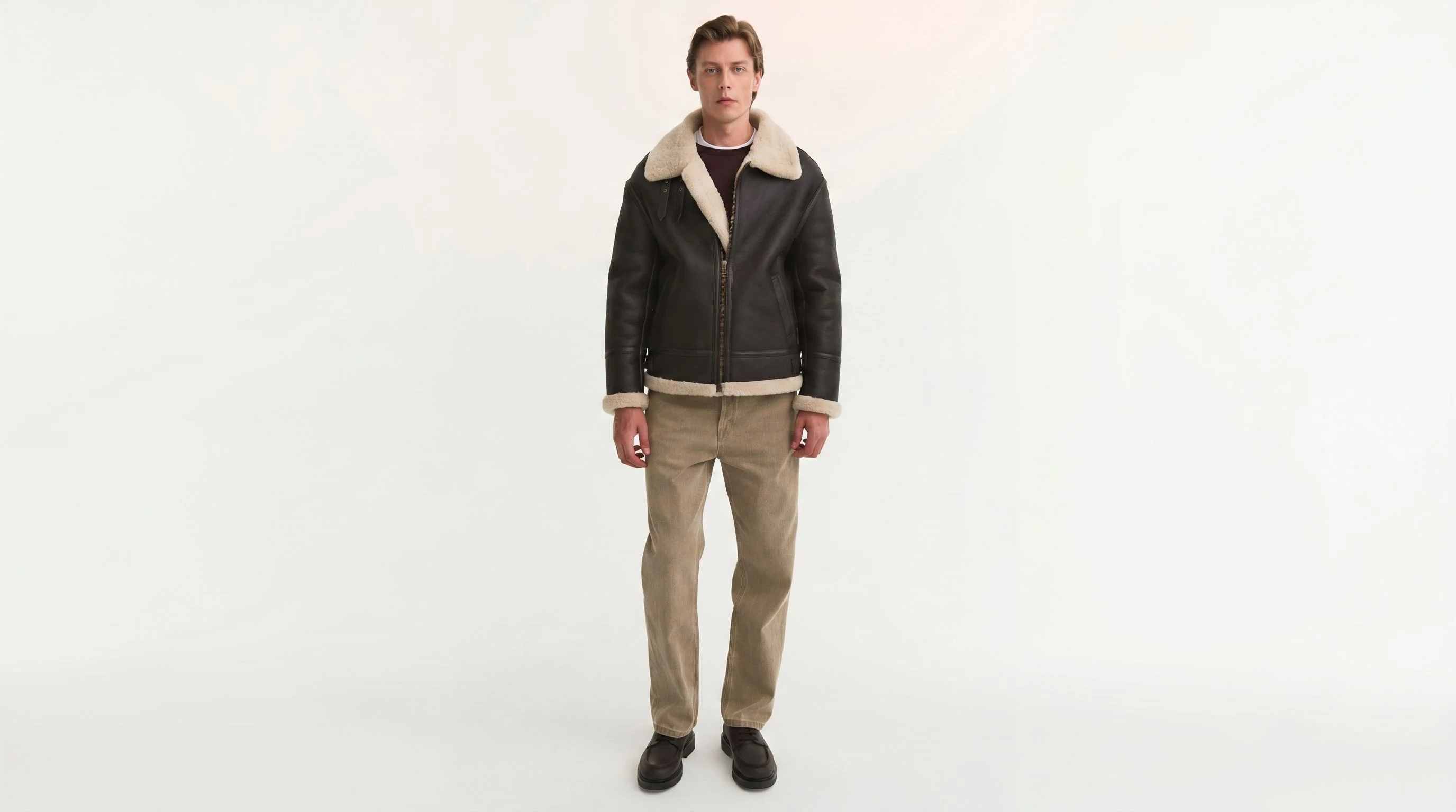 Shearling Aviator Jacket - Image 2