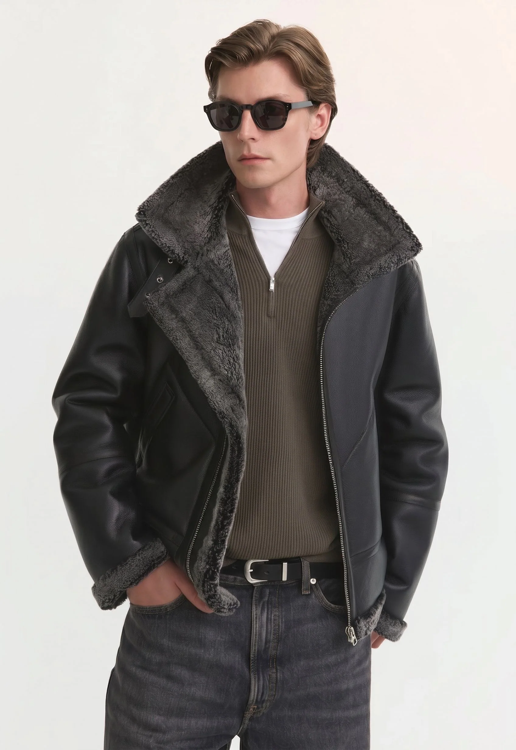 Shearling Aviator Jacket