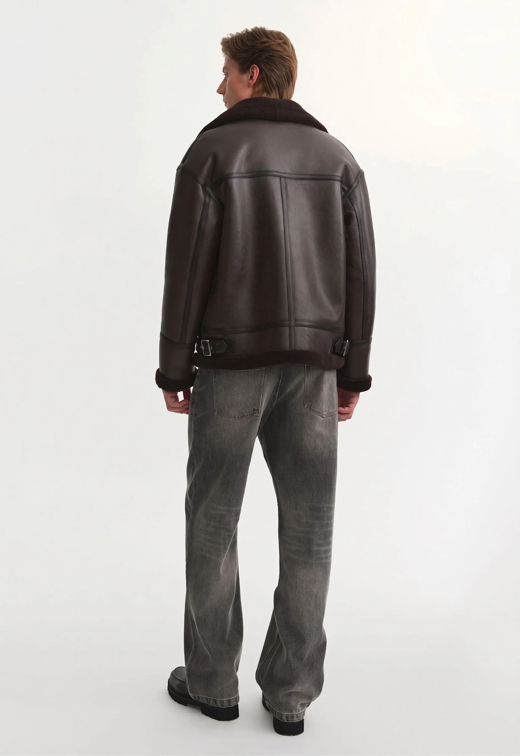 Shearling Aviator Jacket - Image 4