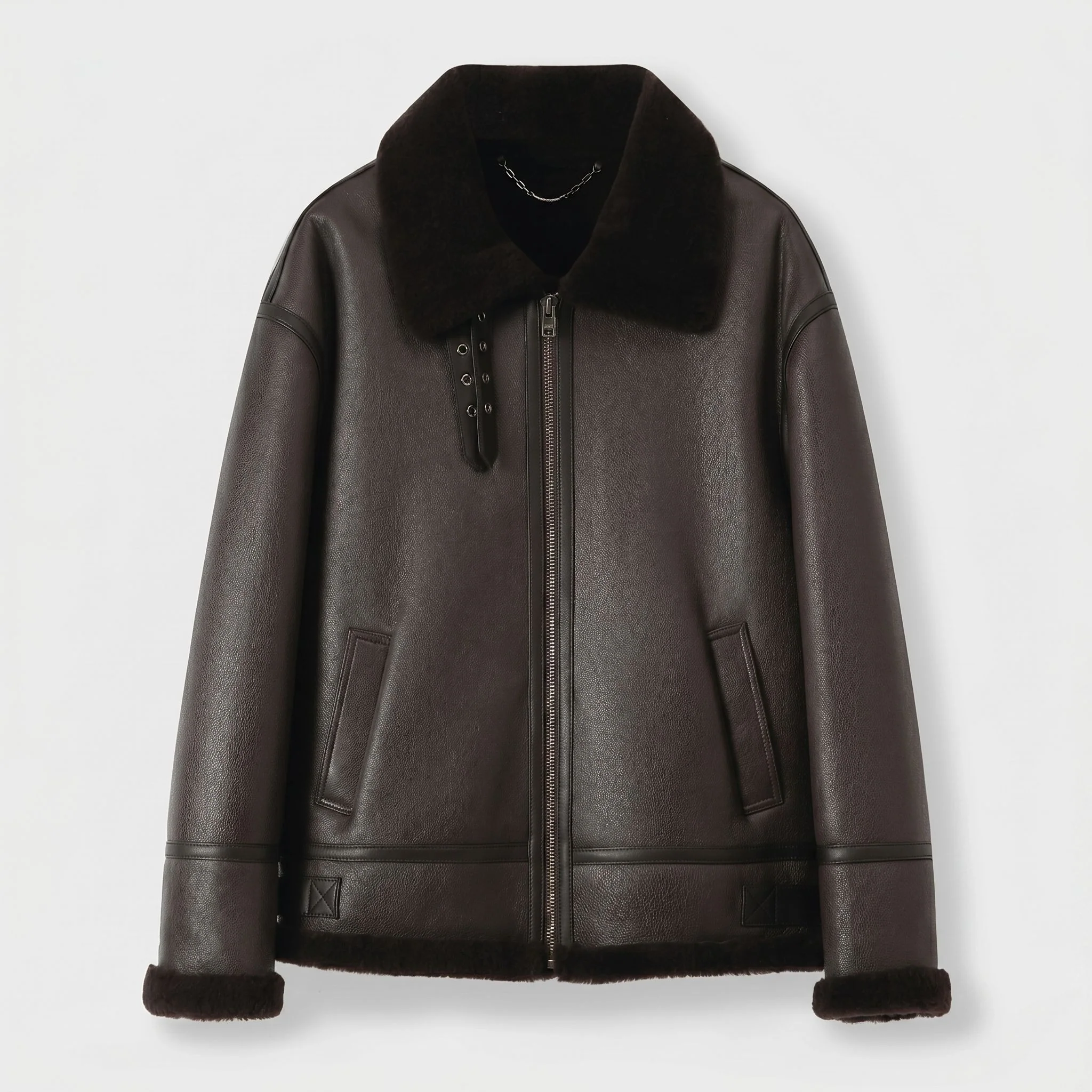 Shearling Aviator Jacket - Image 5
