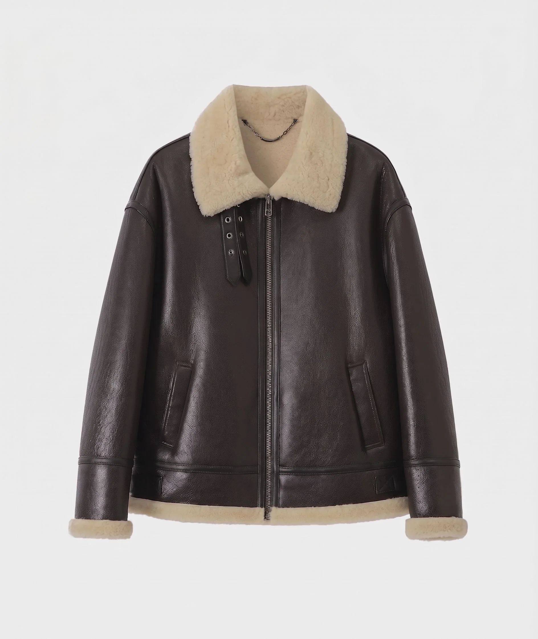 Shearling Aviator Jacket - Image 7