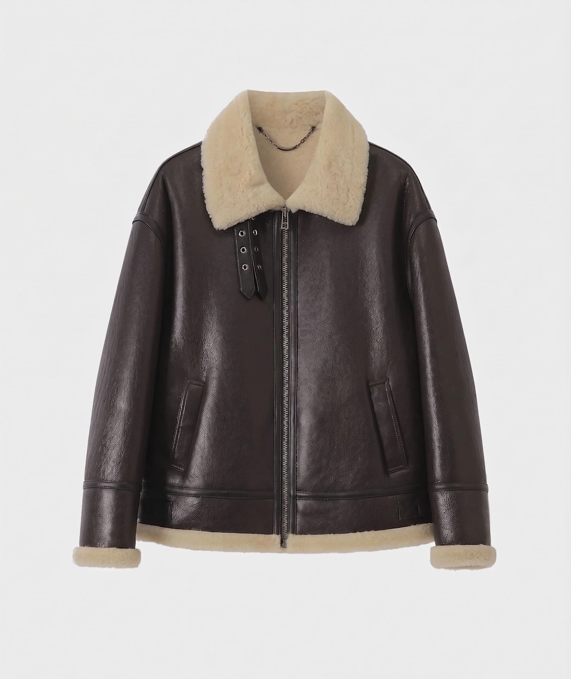 Shearling Aviator Jacket - Image 6