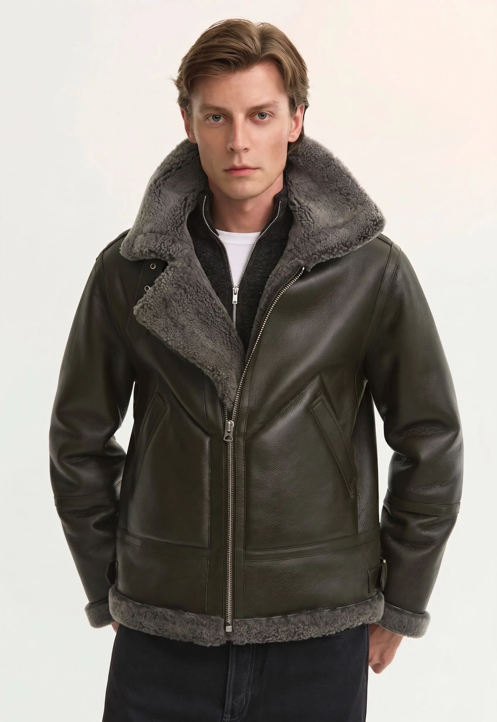 Shearling Aviator Jacket - Image 2