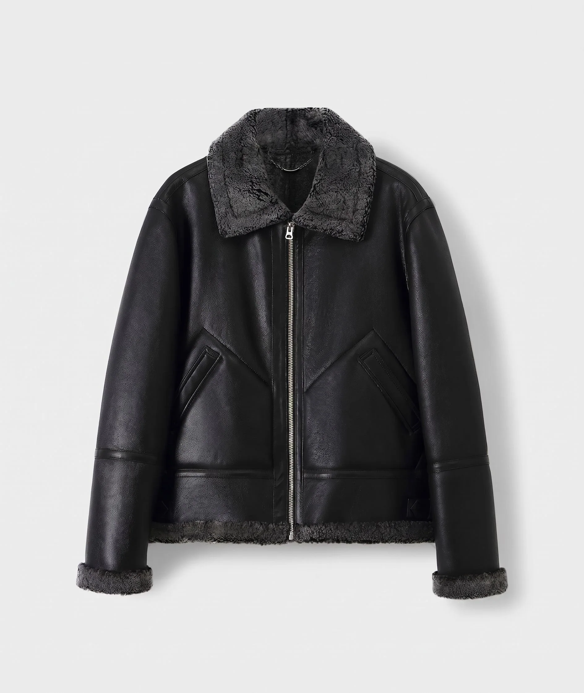 Shearling Aviator Jacket - Image 7