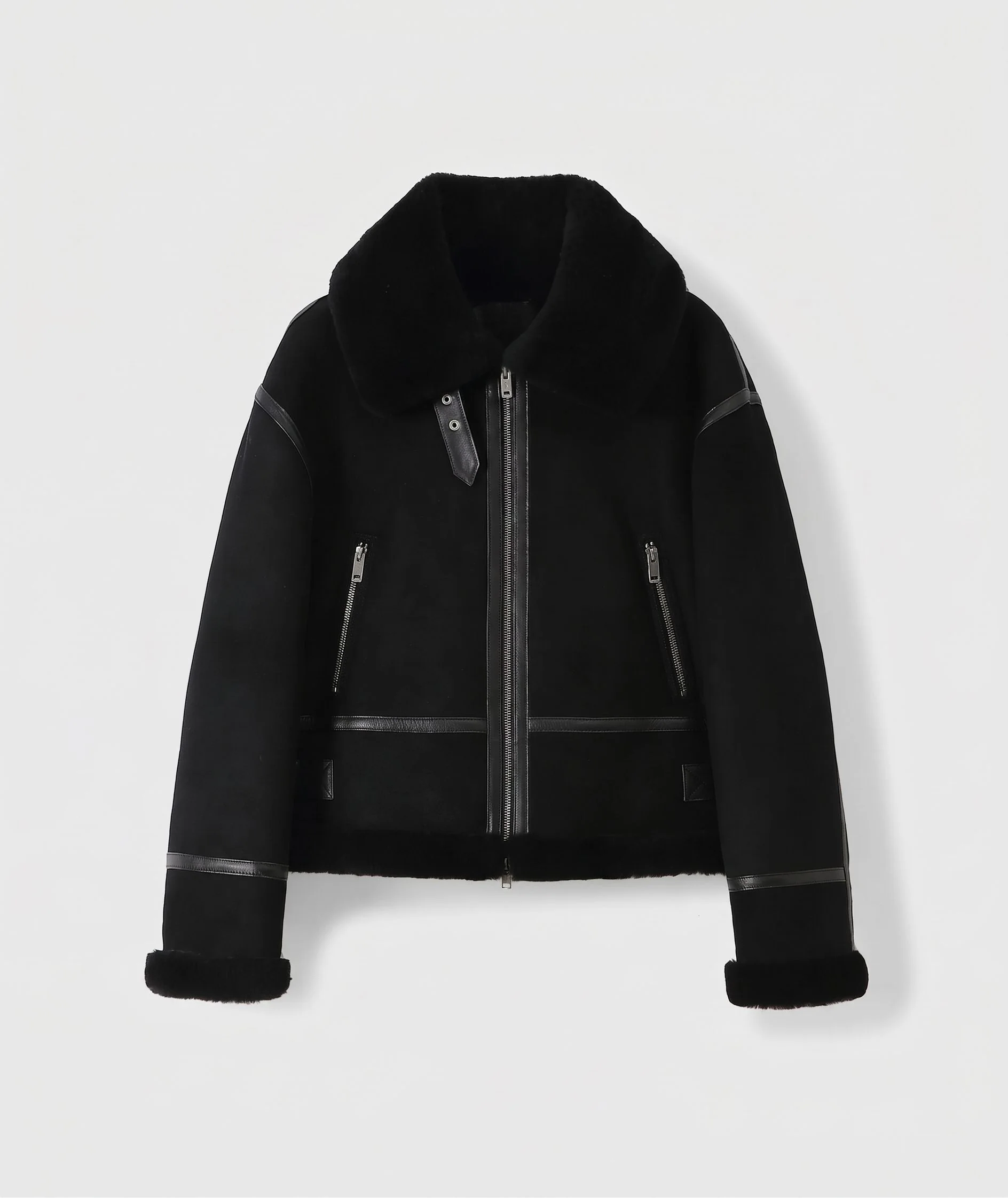 Shearling Aviator Jacket - Image 7